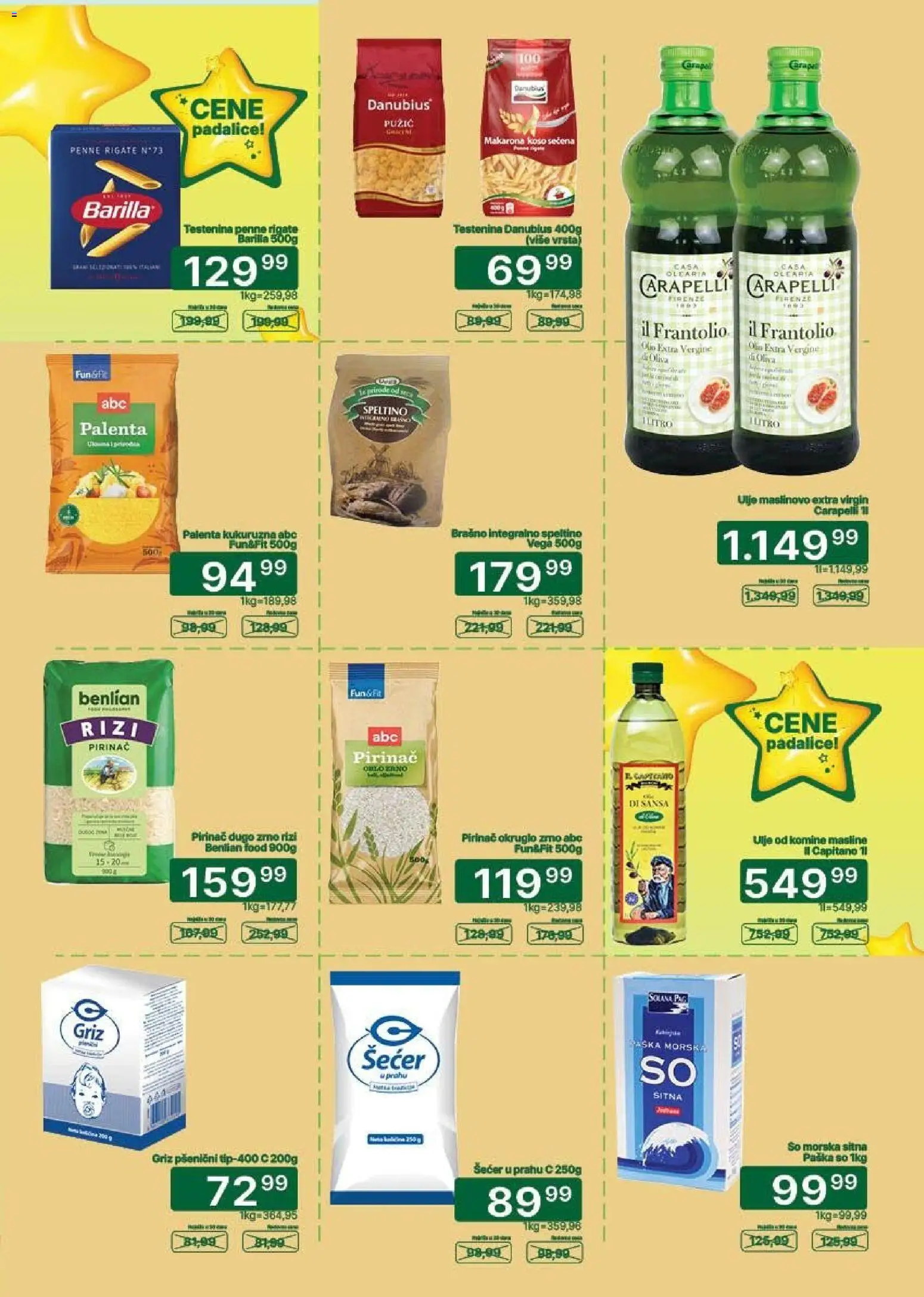 Univerexport katalog - važi od 20.07.2026 | Strana: 13 | Proizvode: Testenina, Palenta, Brašno, Šećer u prahu