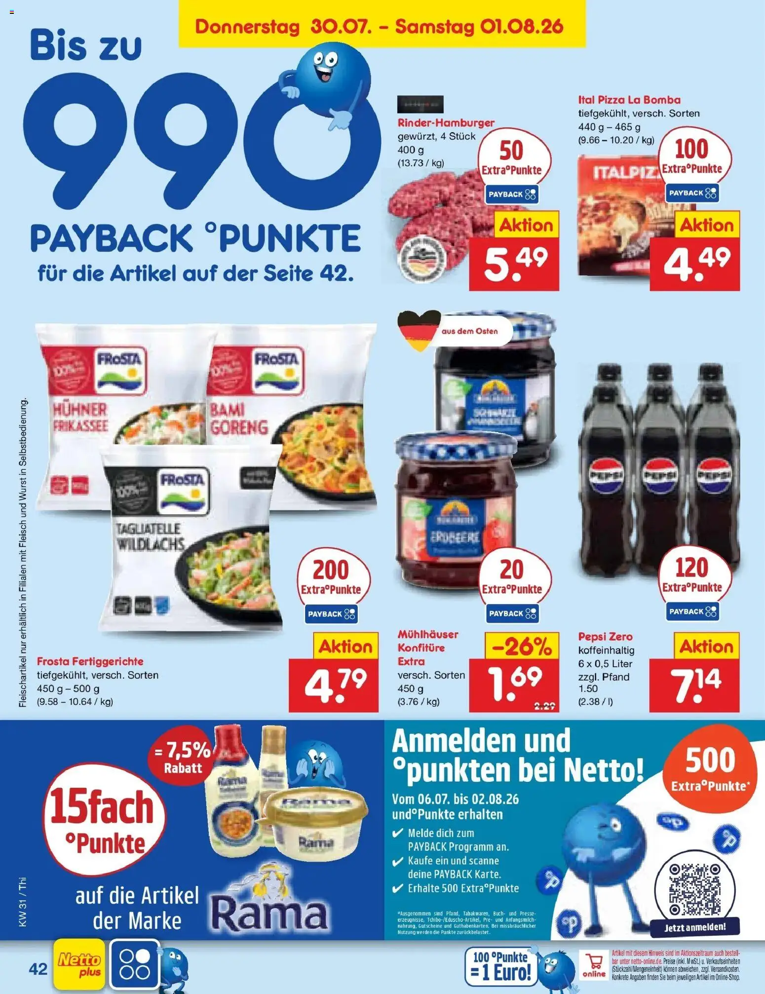 Netto Marken-Discount Prospekt Pirna – gültig ab 27.07.2026 | Seite: 61 | Produkte: Presse, Pepsi, Pizza, Fleisch