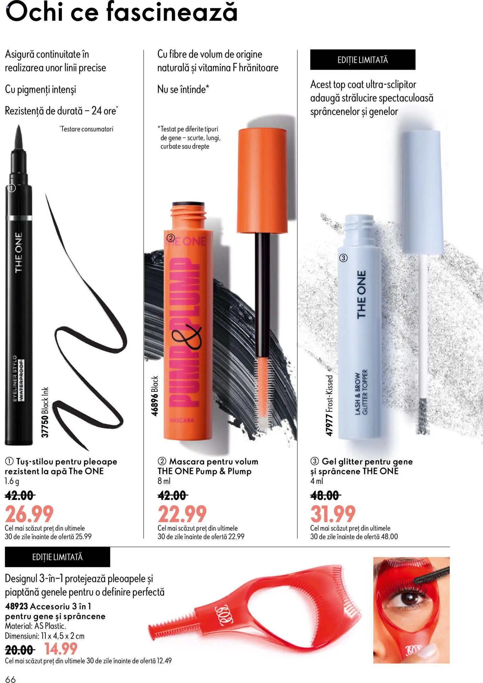 Noul catalog Oriflame – valabil de la 19.08.2026 | Pagină: 66 | Produse: Ochi, Top, Topper, Black
