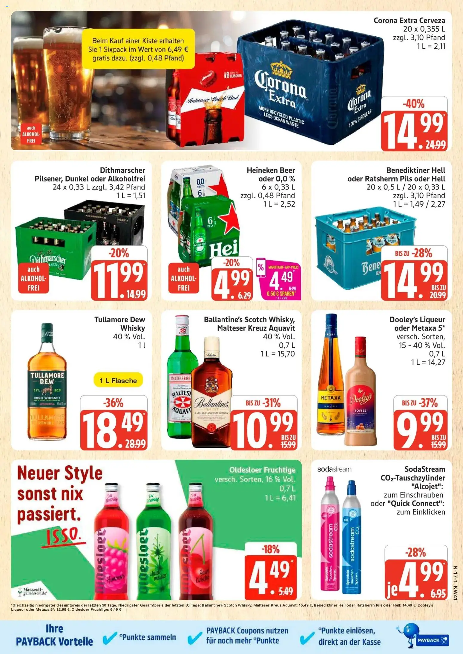 Marktkauf Prospekt Buxtehude (ab 05.10.2026) » Angebote online | Seite: 17 | Produkte: Whisky, Oldesloer, Alkohol, Sodastream