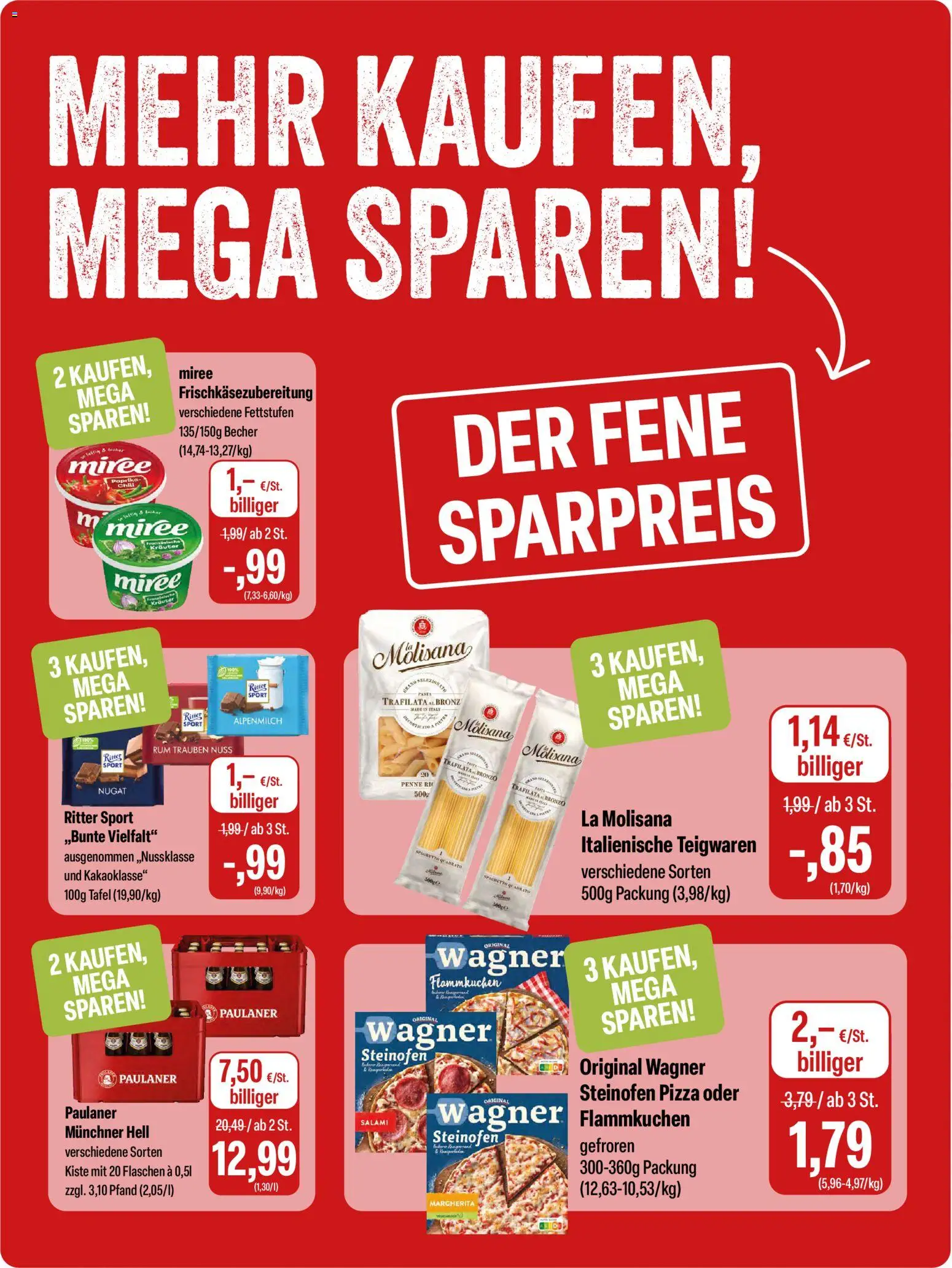 Feneberg Angebote – gültig ab 28.05.2026 | Seite: 10 | Produkte: Trauben, Pasta, Salami, Paulaner