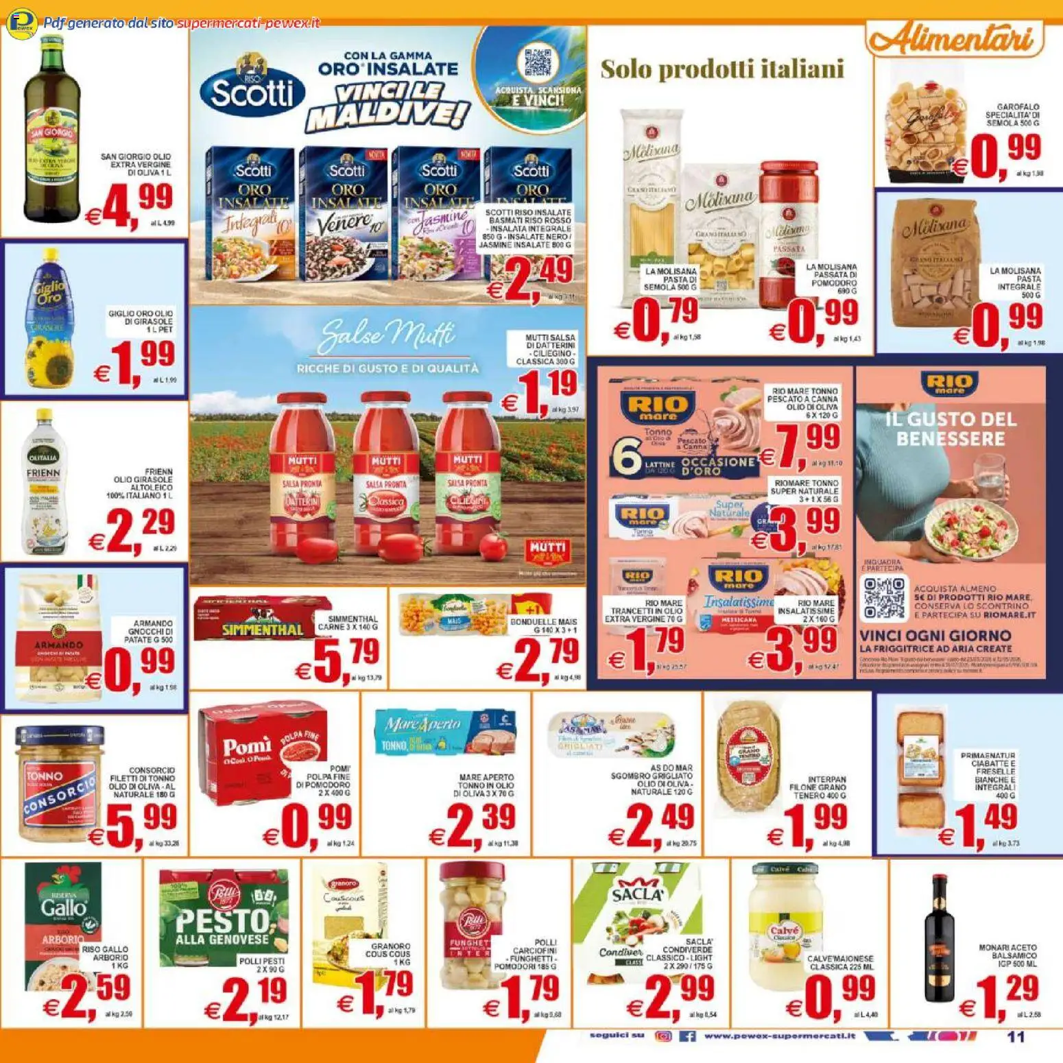 Volantino Pewex del 08.05.2026 | Pagina: 11 | Prodotti: Insalata, Cous cous, Olio di girasole, Gnocchi
