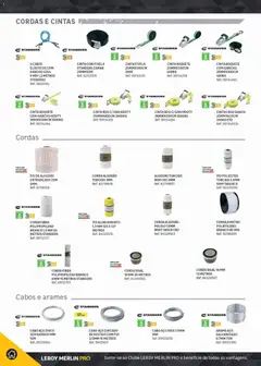 Pré-visualização Leroy Merlin Catálogo Pro válido de 09.06.2026 | Página: 306 | Produtos: Cabo, Algodão, Corda, Gancho
