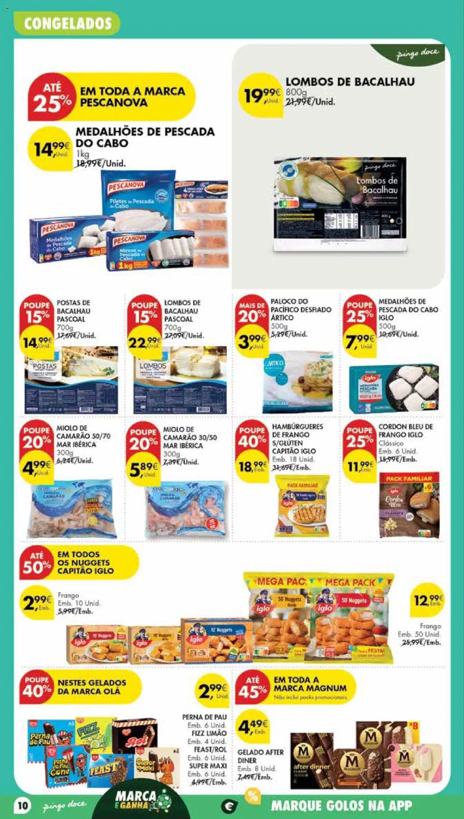 Pingo Doce Poupe Esta Semana Madeira │ válido de 14/07/2026 | Página: 10 | Produtos: Cabo, Frango, Pescada, Nuggets