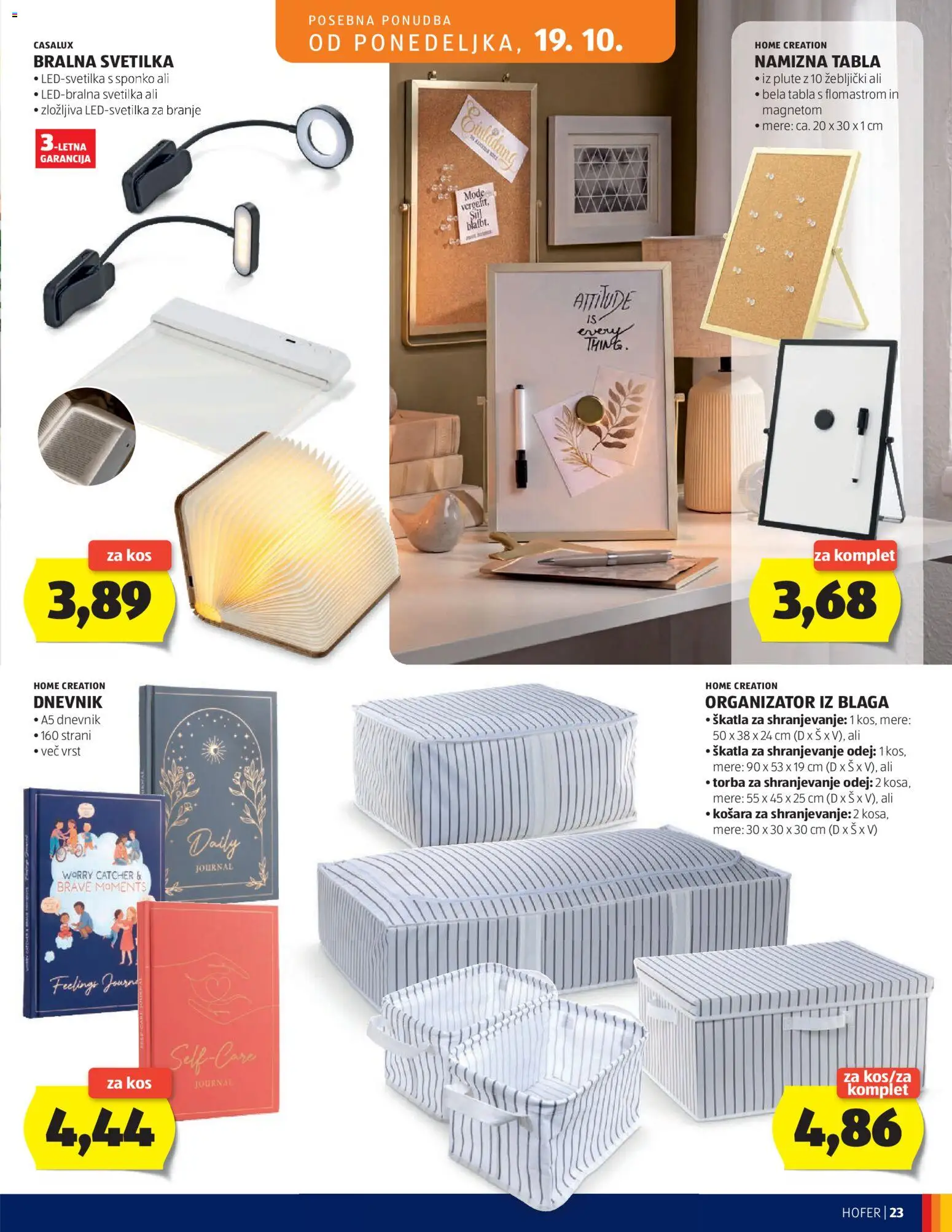 Novi Hofer katalog ponudbe – veljaven od 14.10.2026 | Stran: 23