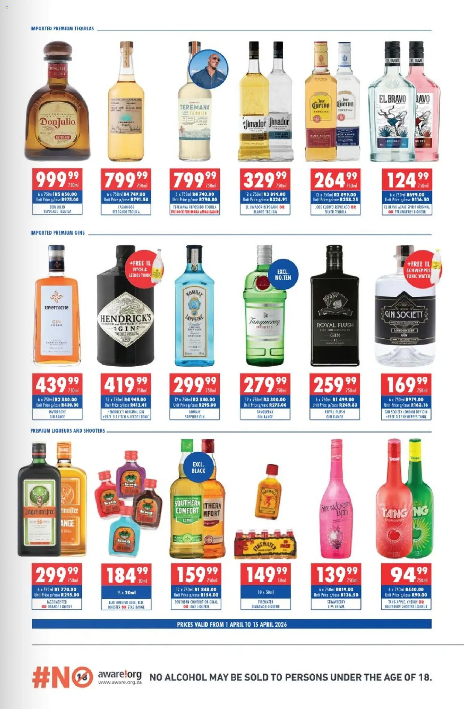 New Ultra Liquors catalogue – valid from 01/04/2026 | Page: 3 | Products: Alicate de unhas, Tonic, Water, Lime