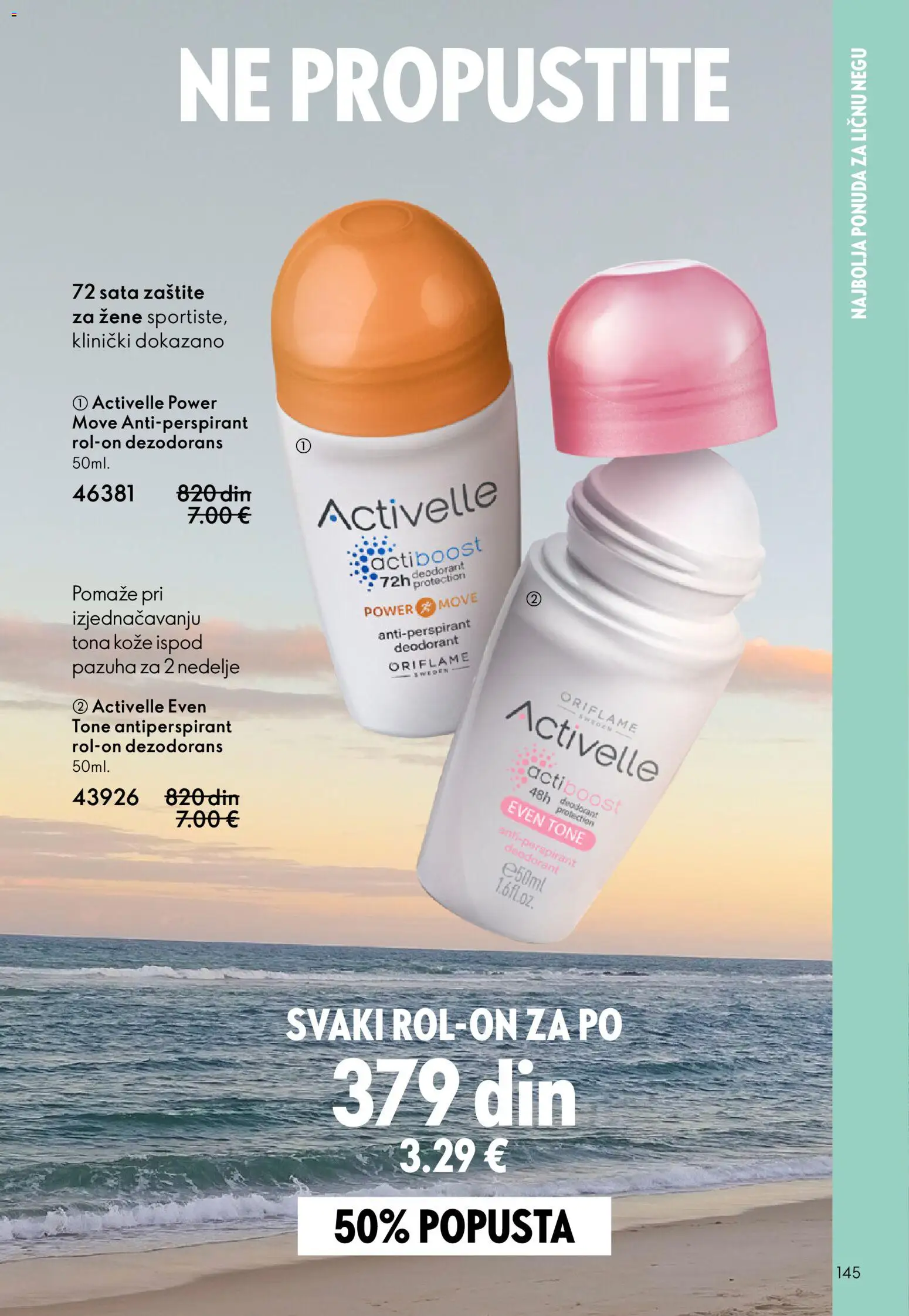 Oriflame katalog - važi od 03.06.2026 | Strana: 145 | Proizvode: Dezodorans, Antiperspirant