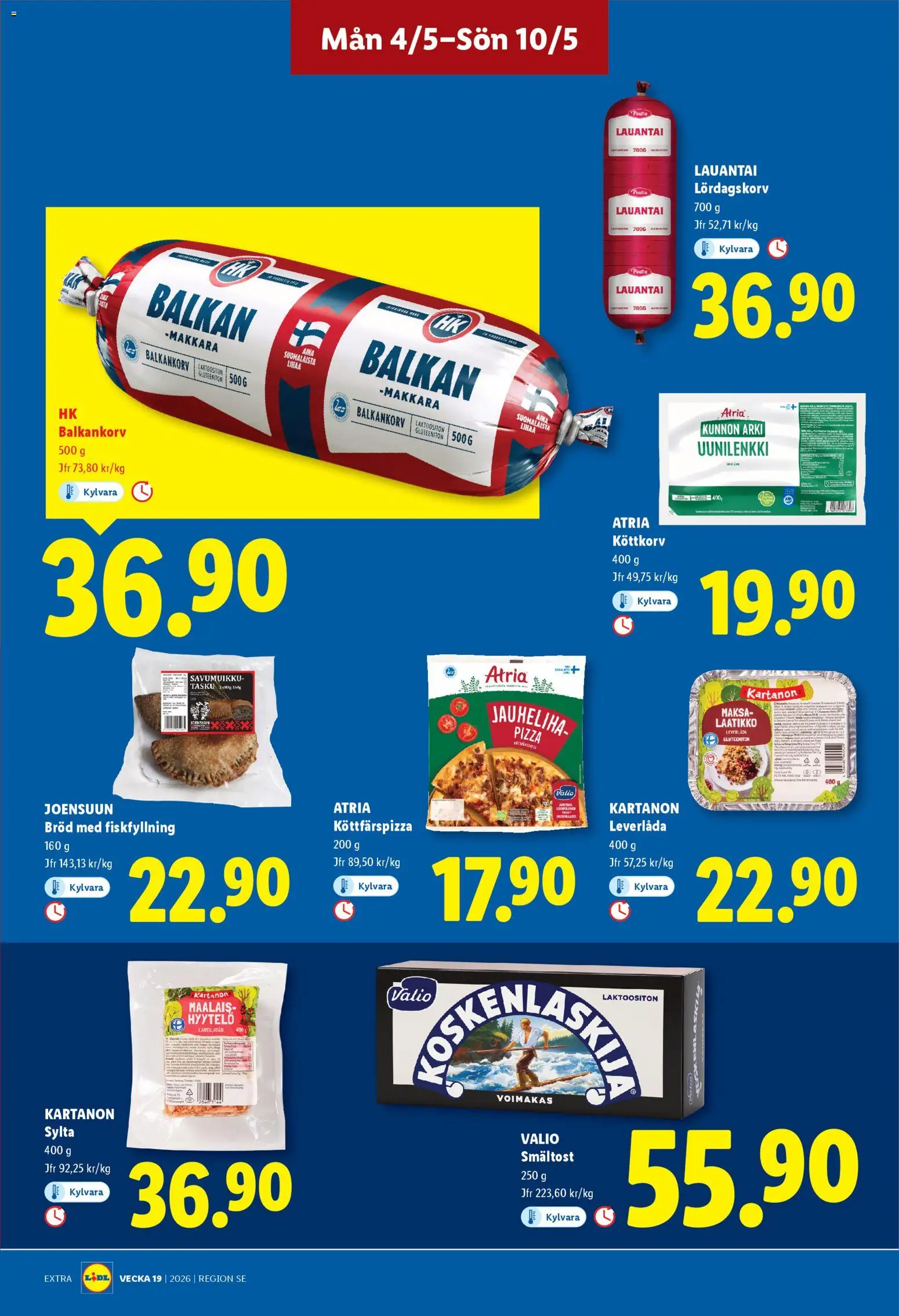 Lidl reklamblad aktuell från 04.05.2026 | Sida: 12 | Produkter: Bröd, Pizza