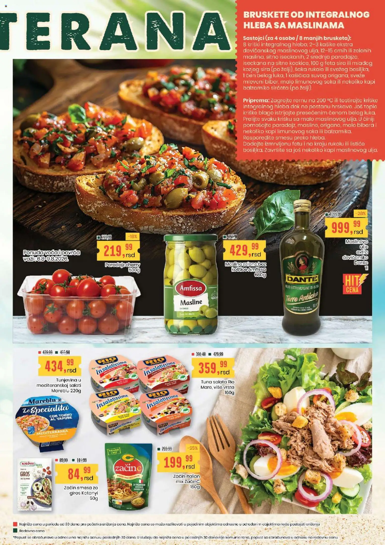 Aroma Market katalog - važi od 06.08.2026 | Strana: 13 | Proizvode: Masline, Salata, Ulje, Paradajz