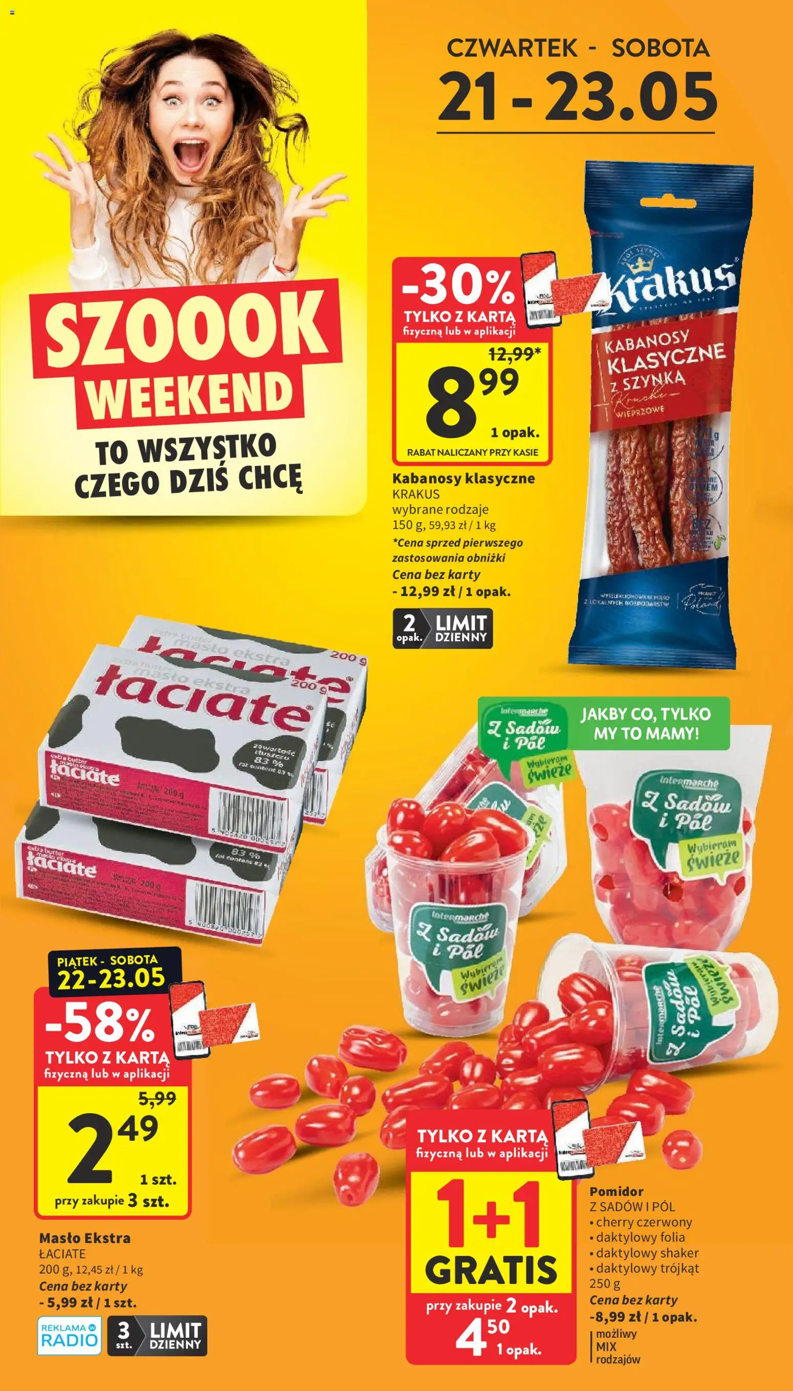 Intermarche gazetka od 21.05.2026 | Strona: 2 | Produkty: Karta, Radio, Mięso, Szynka