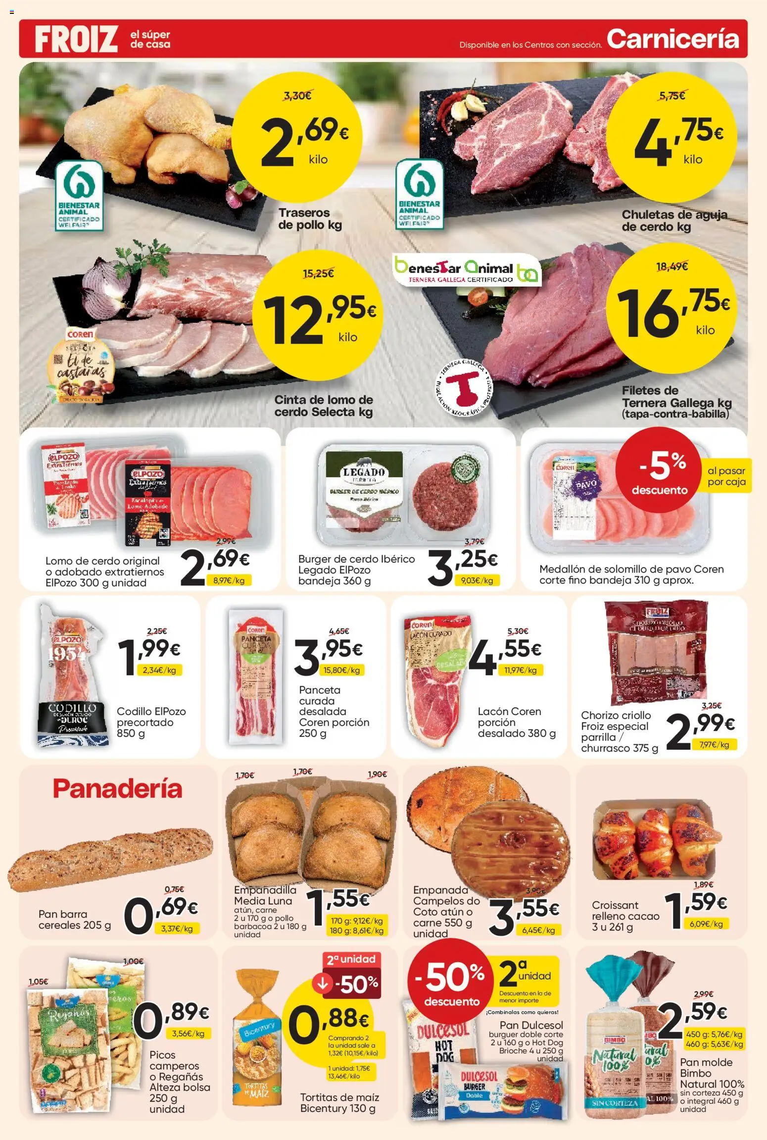 Froiz folleto │ válido desde el 15/09/2026 | Página: 3 | Productos: Maíz, Panceta, Bolsa, Panadería