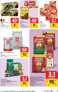 Koekjes BelVita en Grany LU, chocoladekoekjes BelVita - Voorbeeld van een folder van Carrefour, geldig van 09/09/2026 | Pagina: 3 | Producten: Gemalen koffie, Capsules, Koffiepads, Champignons