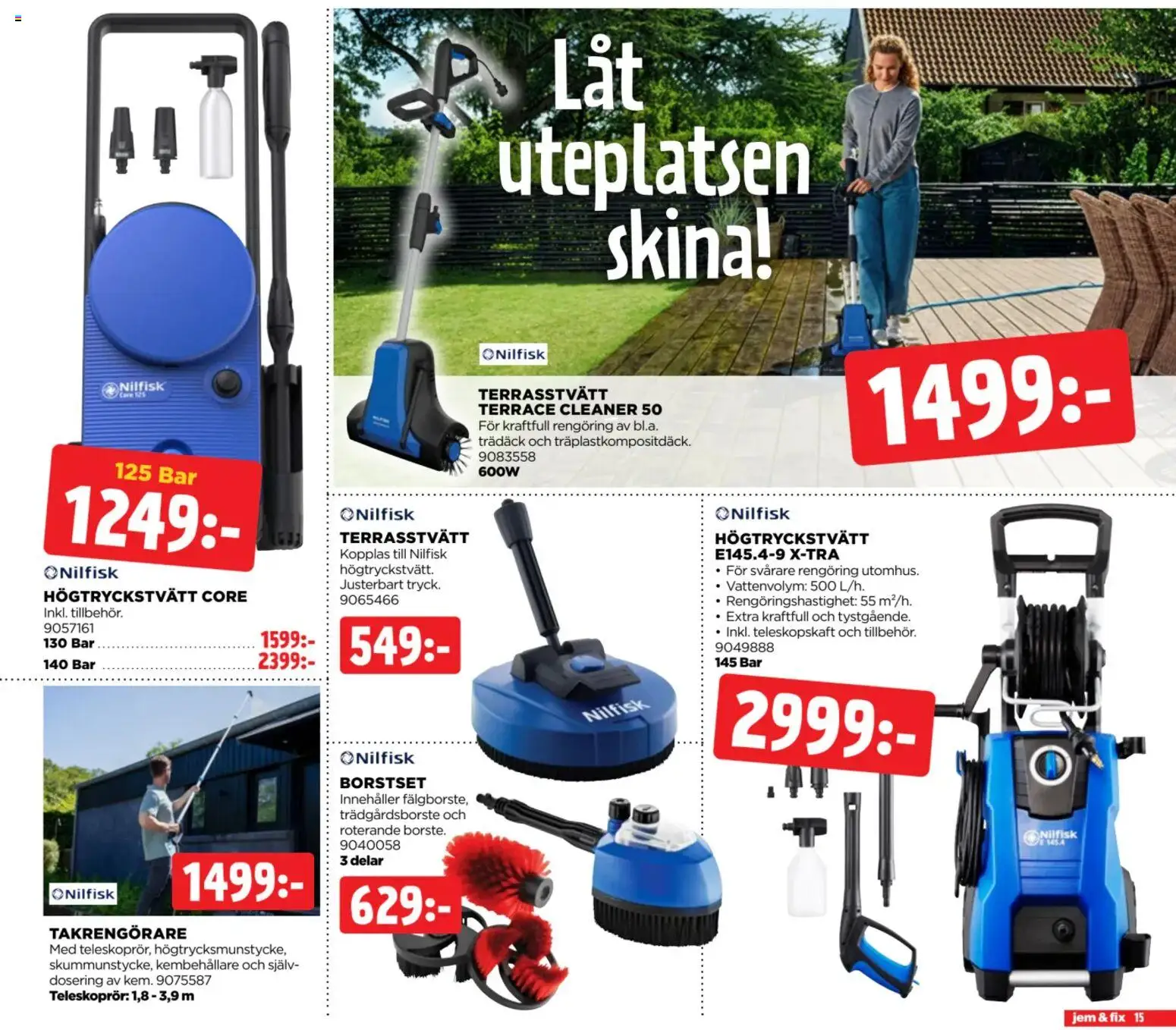 ByggMax reklamblad aktuell från 22/06/2026 | Sida: 15 | Produkter: Högtryckstvätt