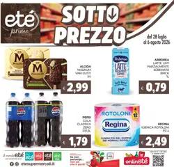 Anteprima del volantino Eté volantino Prime valido a partire dal 28/07/2026