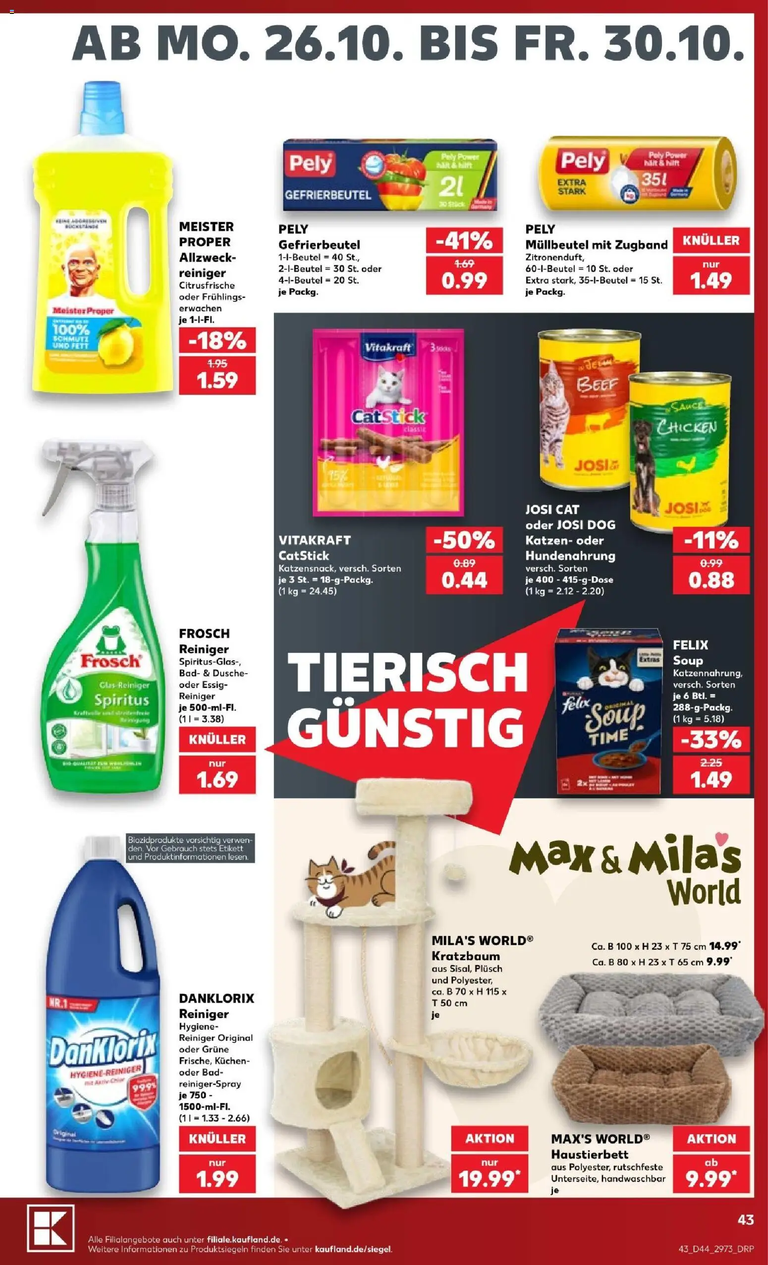 Kaufland Prospekt Leipzig – gültig ab 25.10.2026 | Seite: 43 | Produkte: Essig, Bad, Dusche, Kuchen