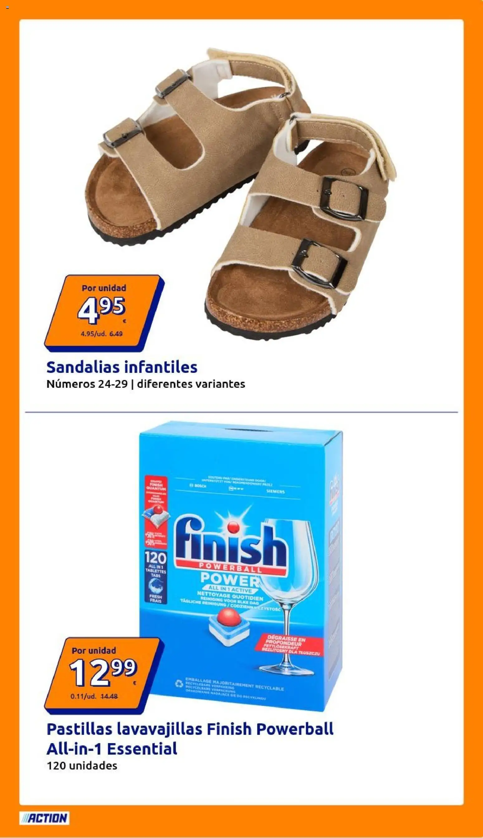 Action folleto │ válido desde el 15/07/2026 | Página: 27 | Productos: Sandalias, Pastillas lavavajillas, Lavavajillas