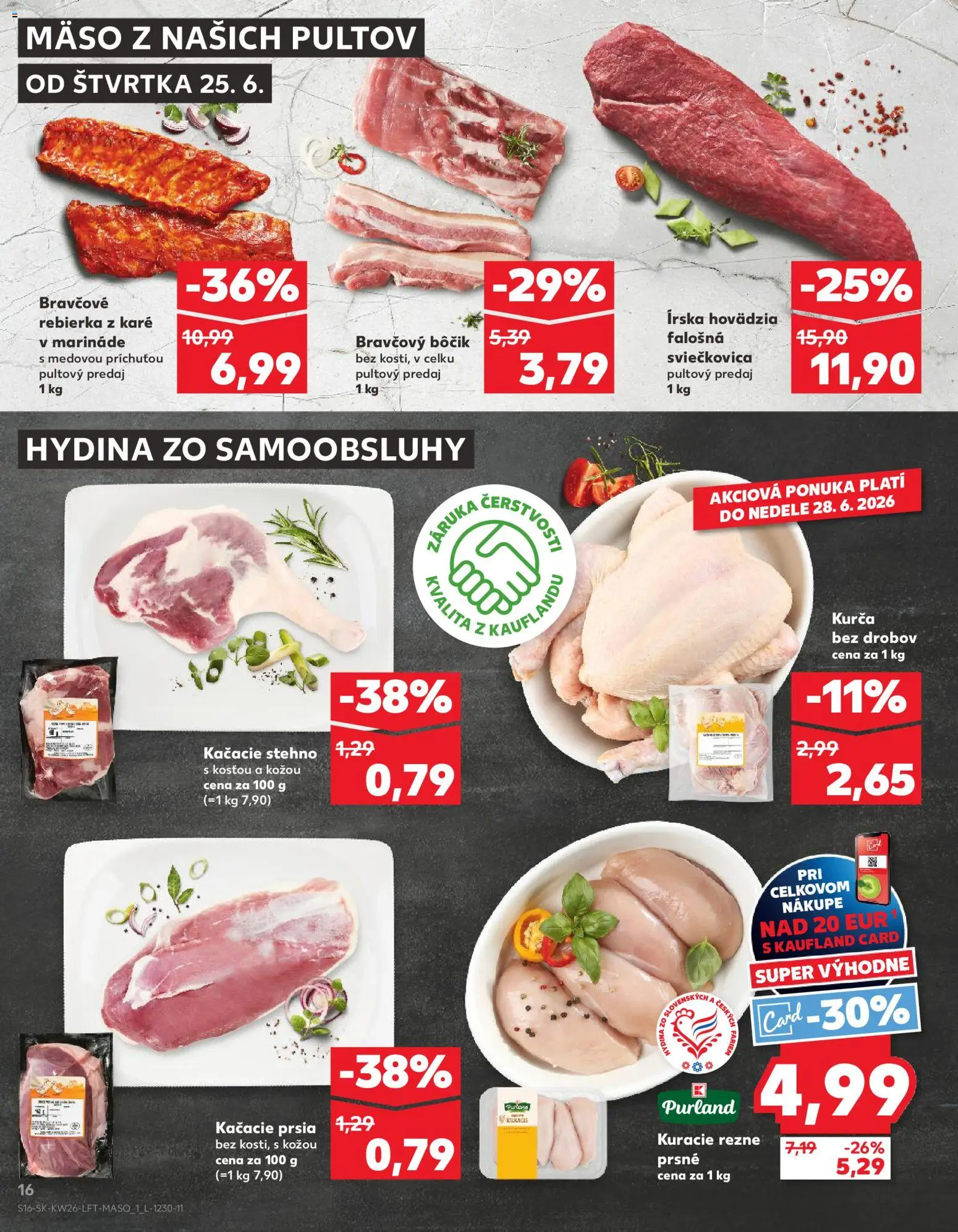Nové Kaufland akcie – leták je platný od 25.06.2026 | Strana: 16