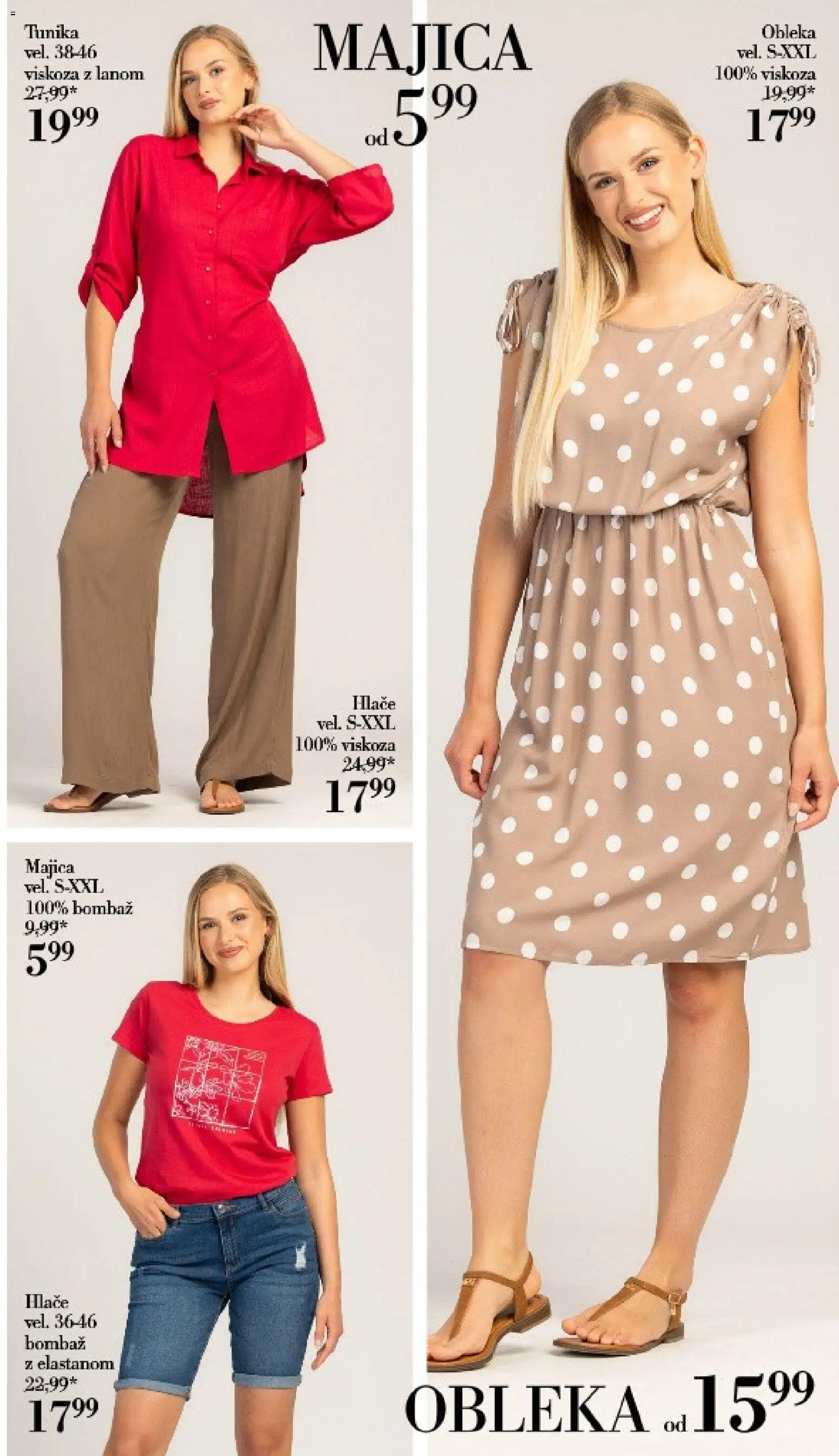 Novi Mana katalog ponudbe – veljaven od 15.06.2026 | Stran: 3 | Izdelki: Tunika, Majica, Hlace, Obleka