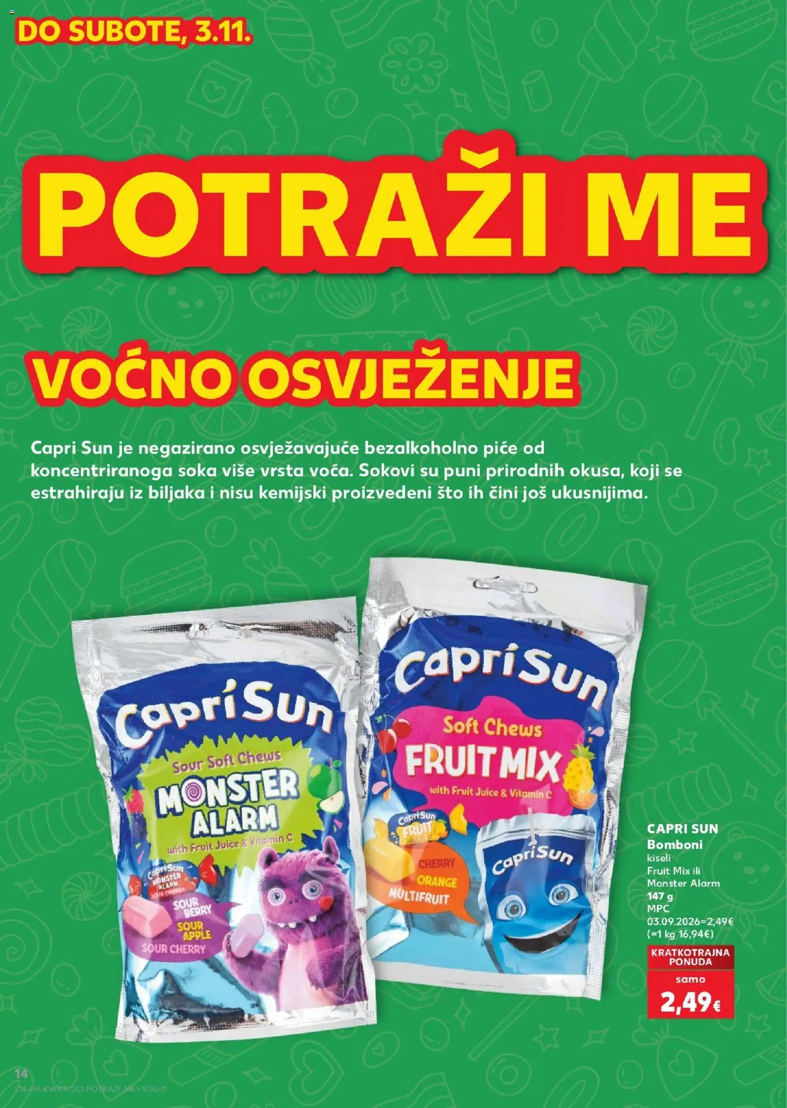 Kaufland katalog | vrijedi od 21.10.2026 | Stranica: 14 | Proizvodi: Bomboni