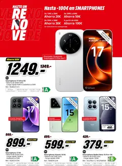 Vista previa Media Markt folleto válido desde el 29.04.2026 | Página: 7 | Productos: Smartphone Xiaomi, Smartphone, Cámara, Batería