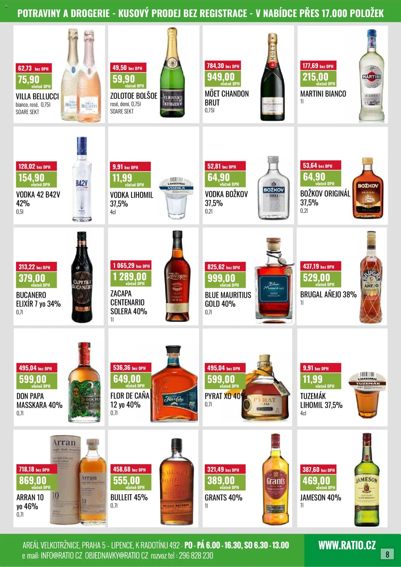 Ratio leták od 01.08.2026 | Strana: 9 | Produkty: Jameson, Moët, Tuzemák, Don papa