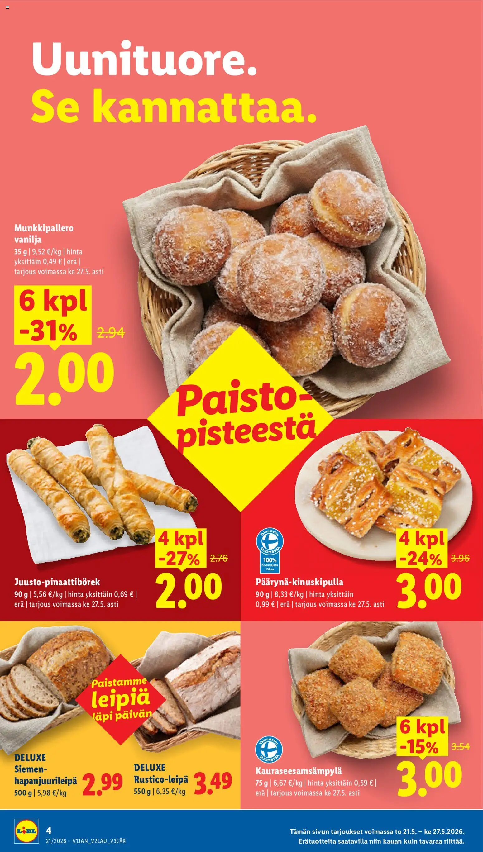 Lidl tarjoukset - Helsinki – voimassa 21.05.2026 alkaen | Sivu: 4
