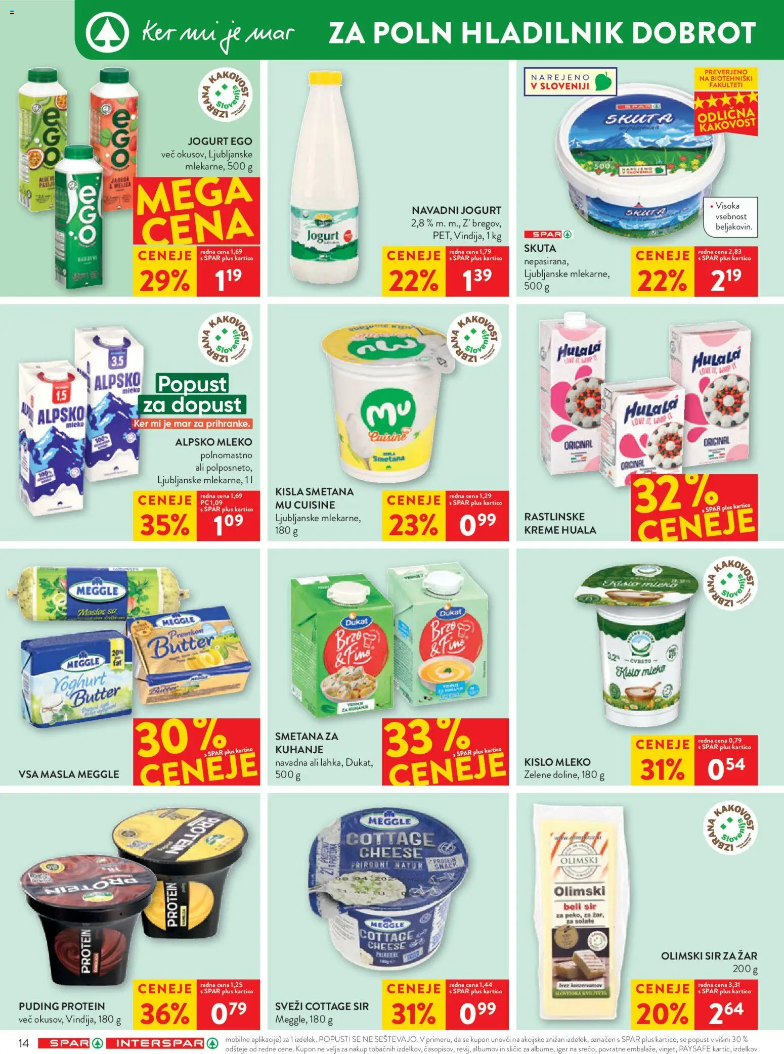 Novi Spar katalog ponudbe – veljaven od 12.08.2026 | Stran: 16 | Izdelki: Hladilnik, Zar, Sir, Sir za žar