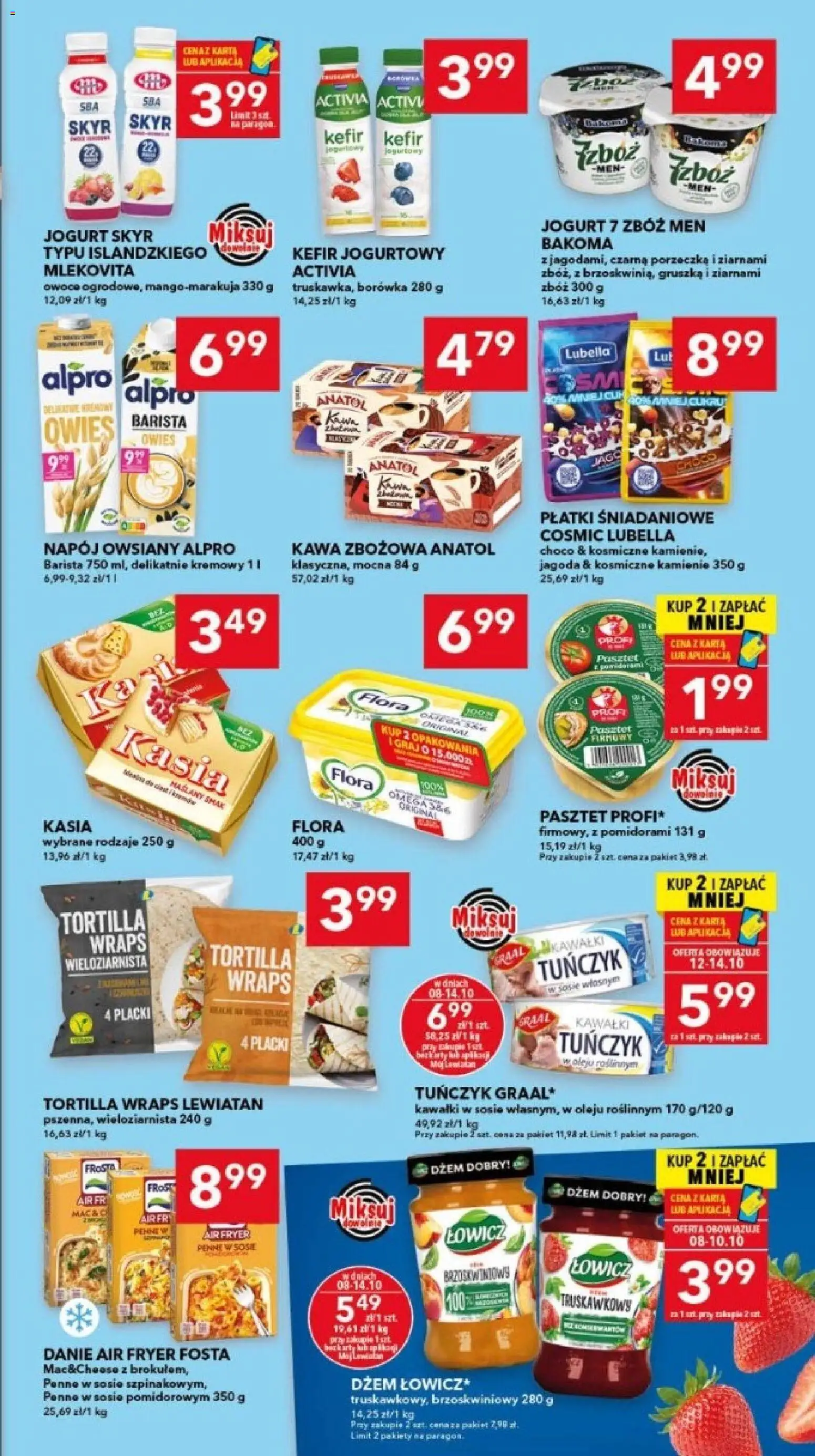 Lewiatan gazetka - Bydgoszcz od 08.10.2026 | Strona: 3 | Produkty: Alpro, Omega, Dżem, Owoce