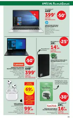 Hyper U - Prévisualisation de Hyper U - La rentrée à prix bas valide à partir de 11/08/2026 | Page: 93 | Produits: Disque dur, USB, Ordinateur portable, Disque dur externe