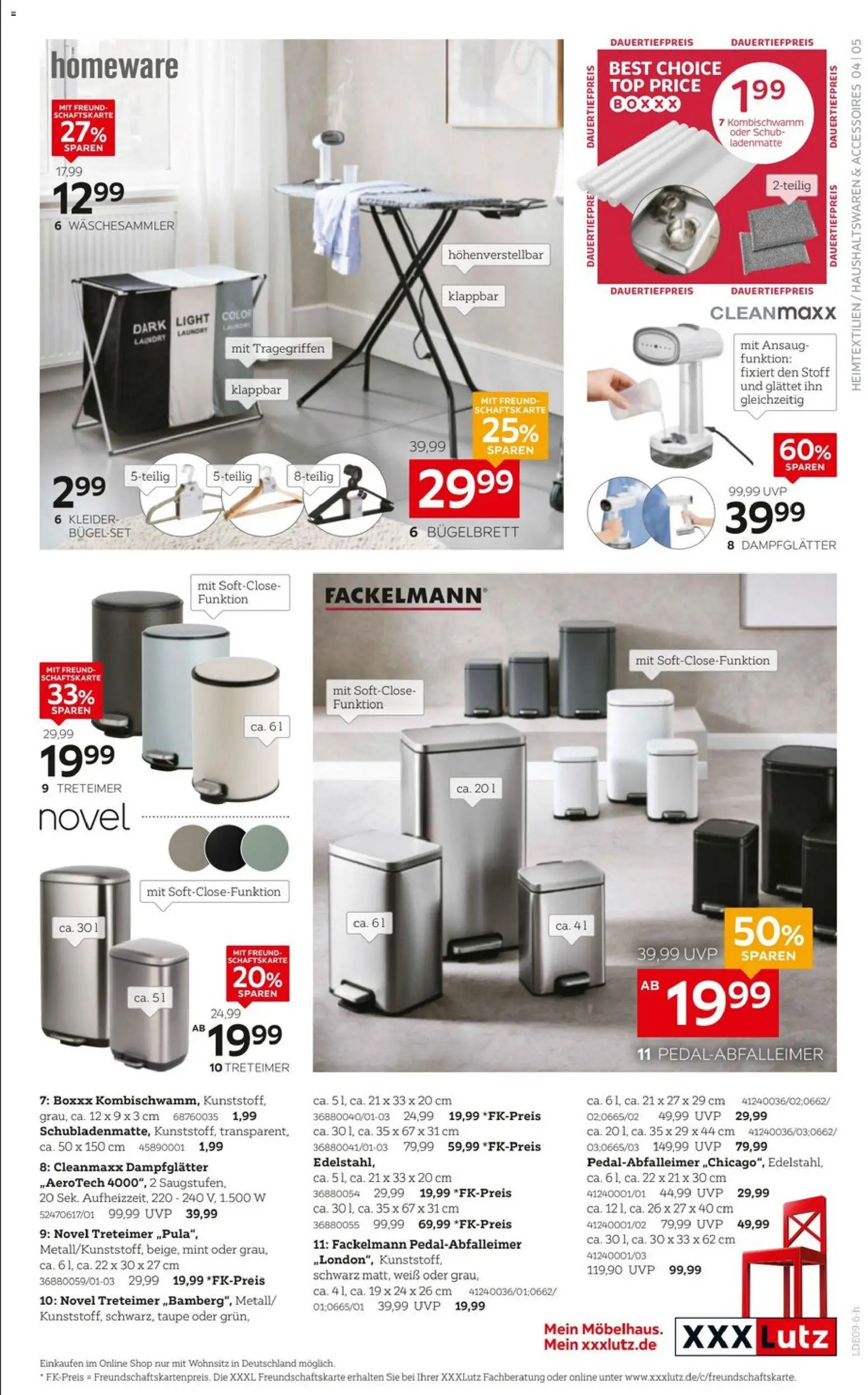 XXXLutz Bis zu 67% sparen – gültig ab 29.08.2026 | Seite: 5 | Produkte: Top