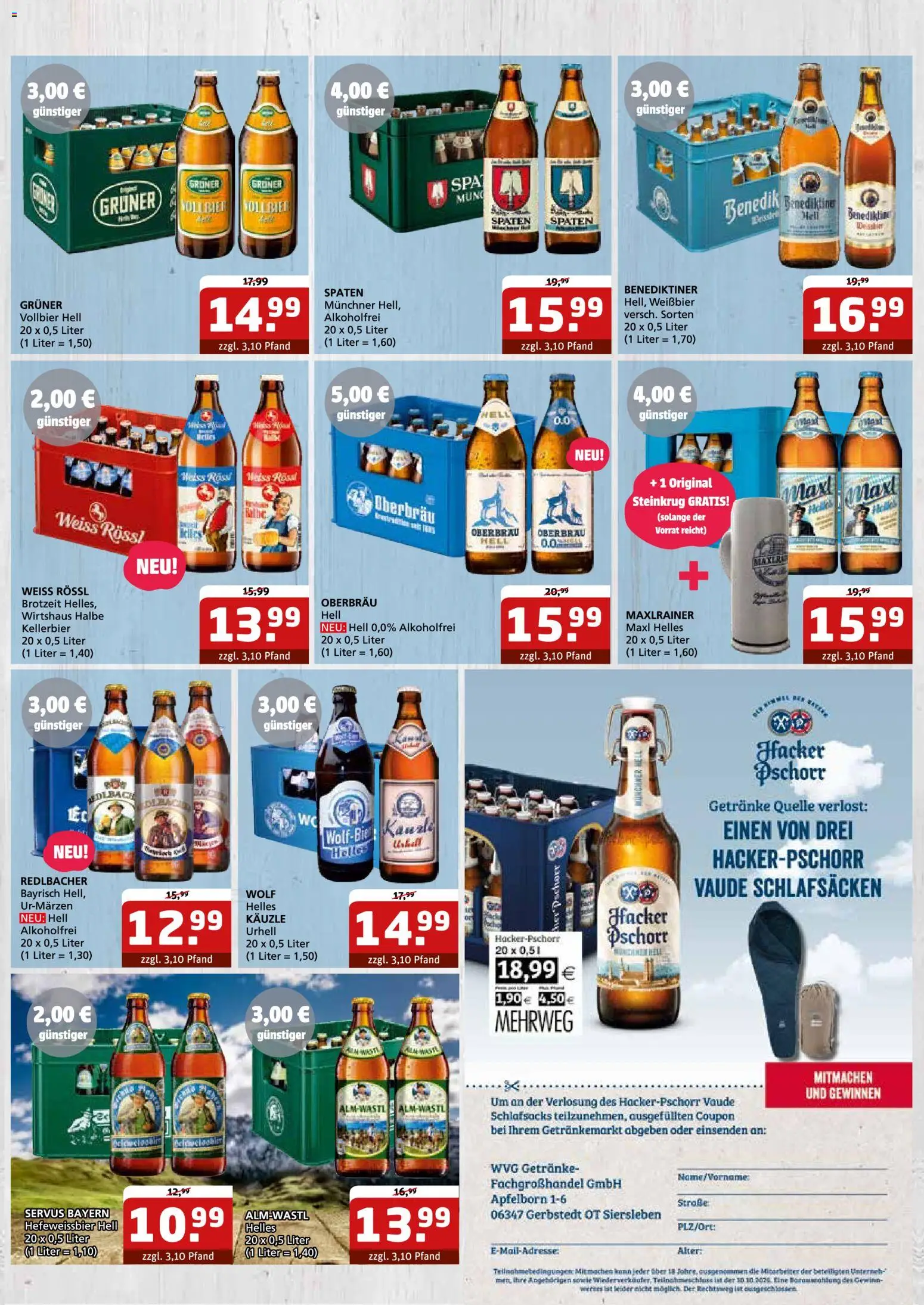 Getränke Quelle Prospekt Aken – gültig ab 28.09.2026 | Seite: 3 | Produkte: Weißbier