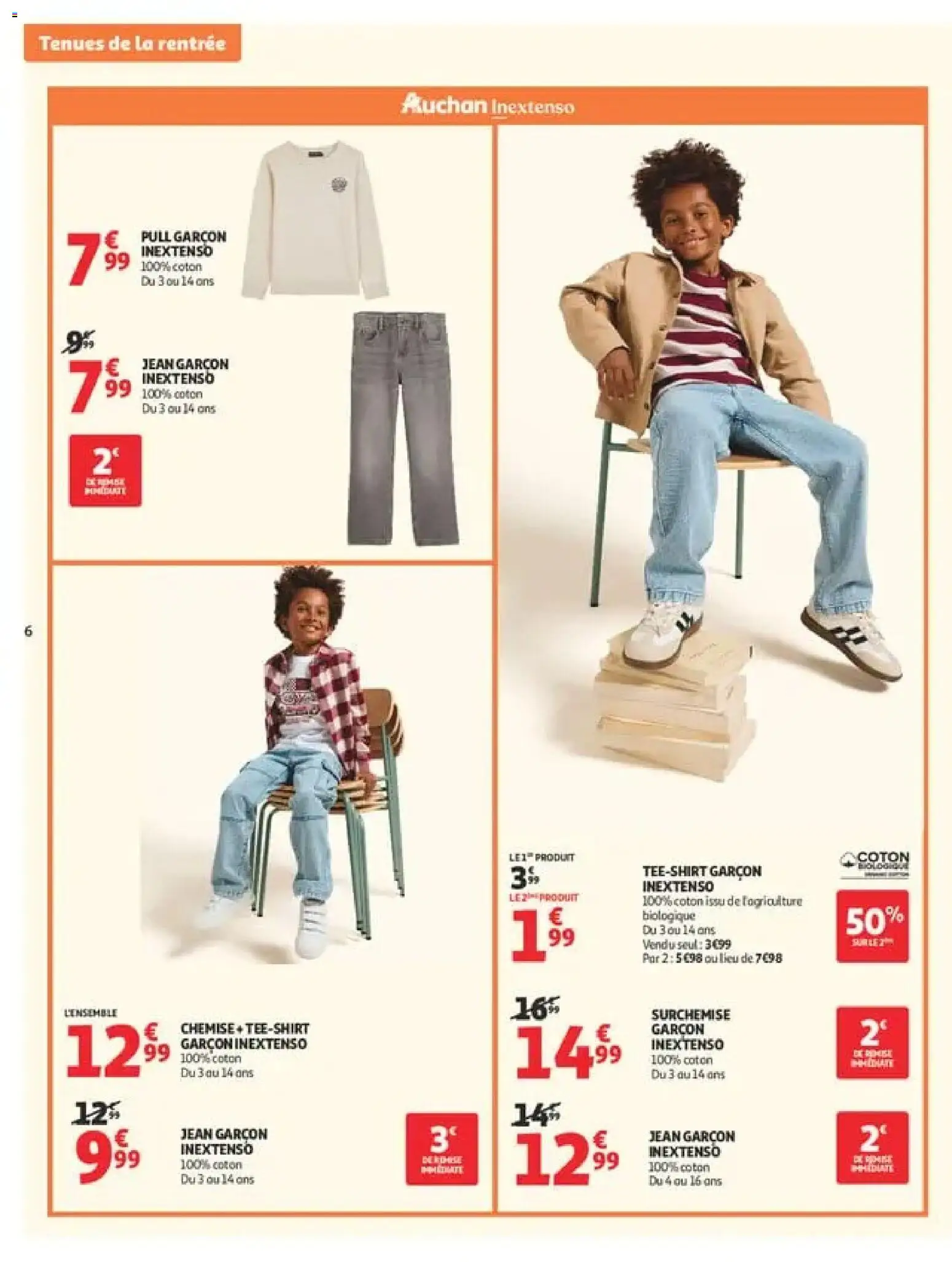 {H1} | Page: 6 | Produits: Jean, Chemise, T-shirt, Pull