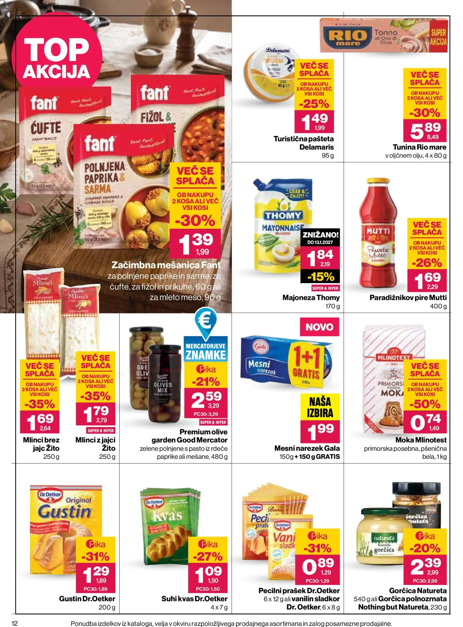 Novi Mercator katalog ponudbe – veljaven od 15.10.2026 | Stran: 12
