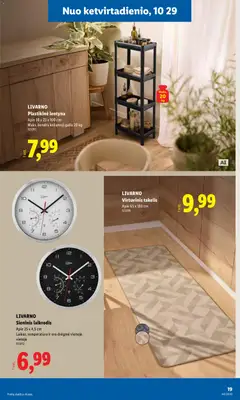 LIDL leidinys galioja nuo 2026.10.26 | Puslapis: 19 | Prekių: Laikrodis, Lentyna