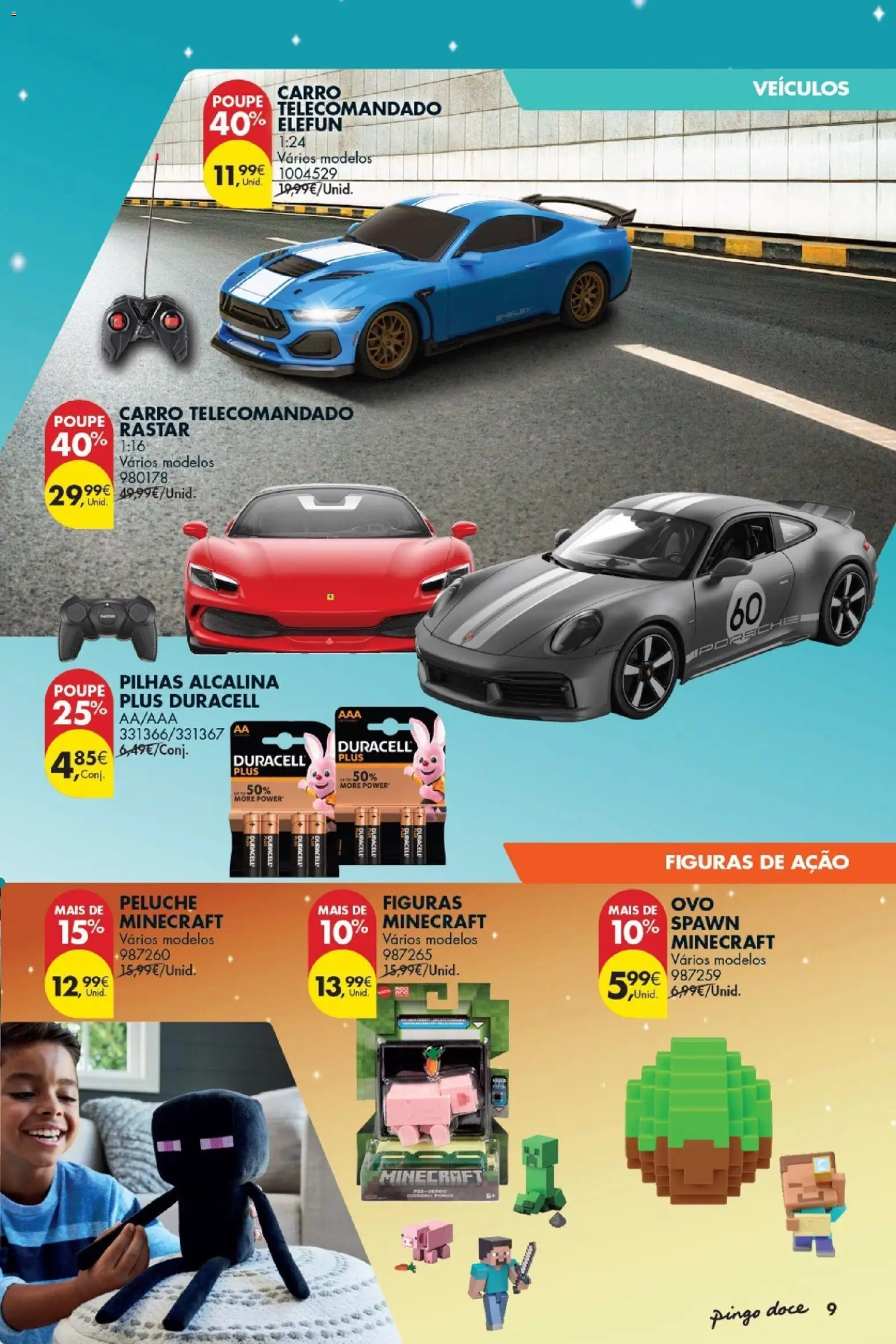 Pingo Doce Folheto Bazar Dia da Criança │ válido de 19.05.2026 | Página: 9 | Produtos: Pilhas