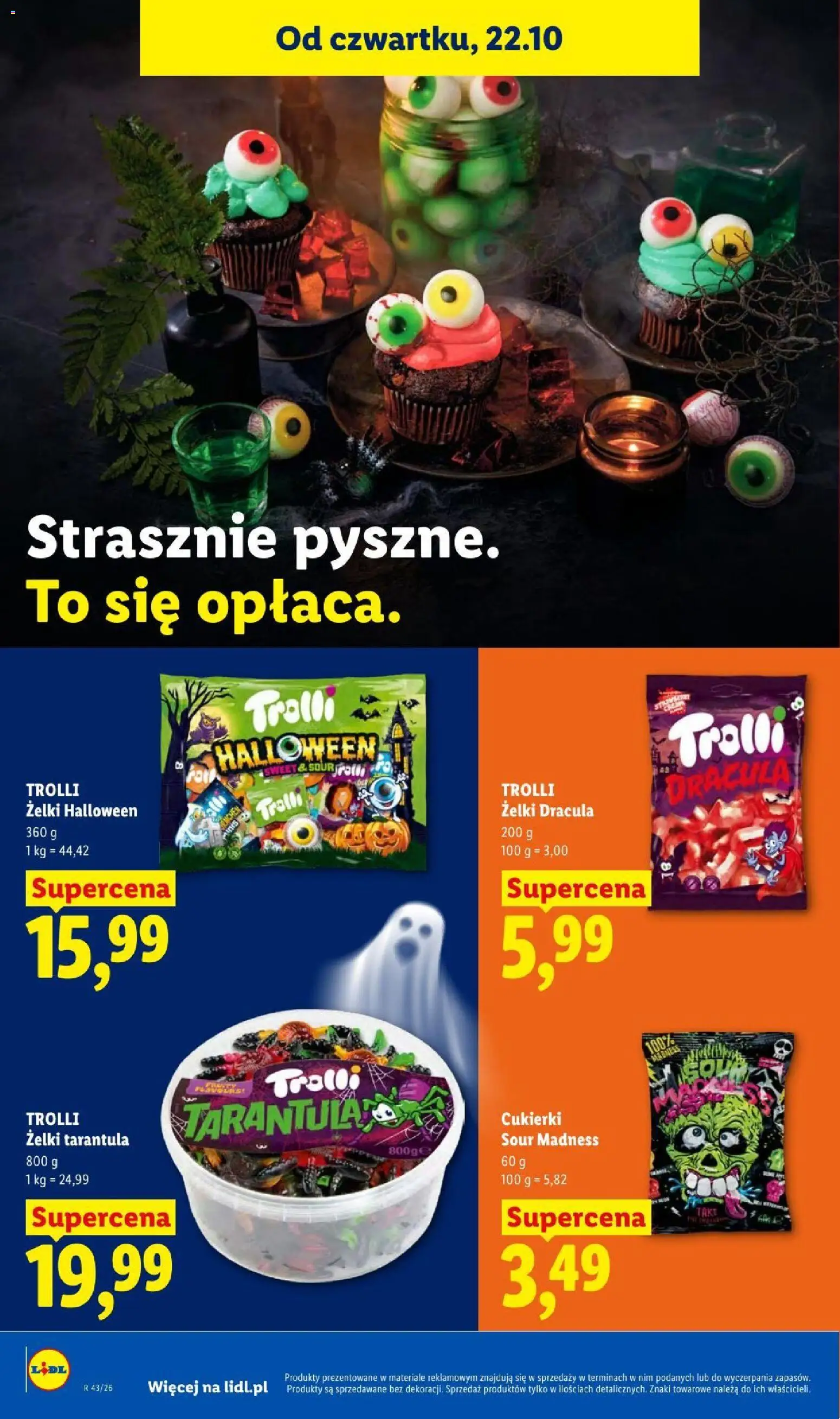 Lidl gazetka od 22.10.2026 | Strona: 70 | Produkty: Żelki, Cukierki