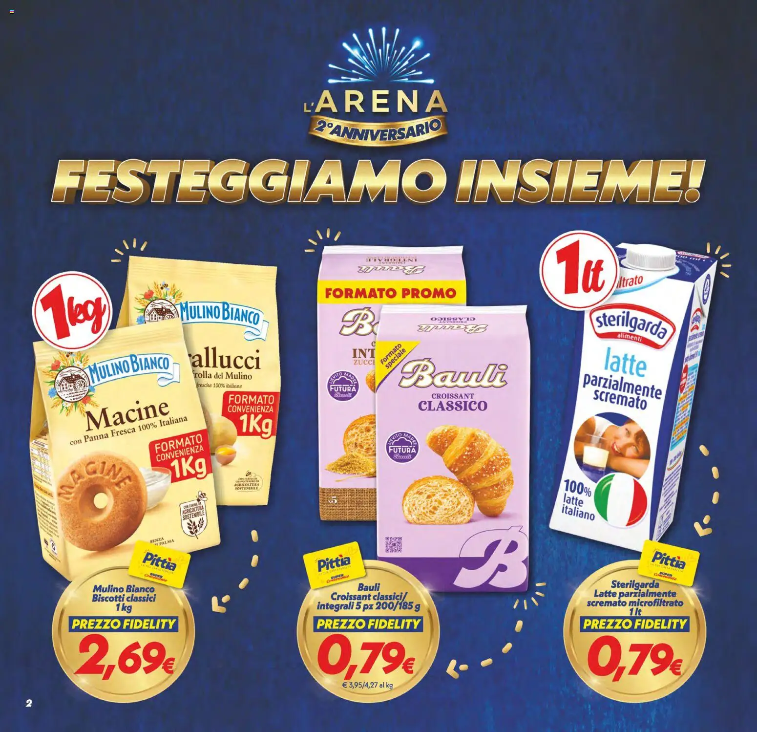 Volantino SuperConveniente del 23/10/2026 | Pagina: 2 | Prodotti: Panna, Biscotti, Latte, Croissant