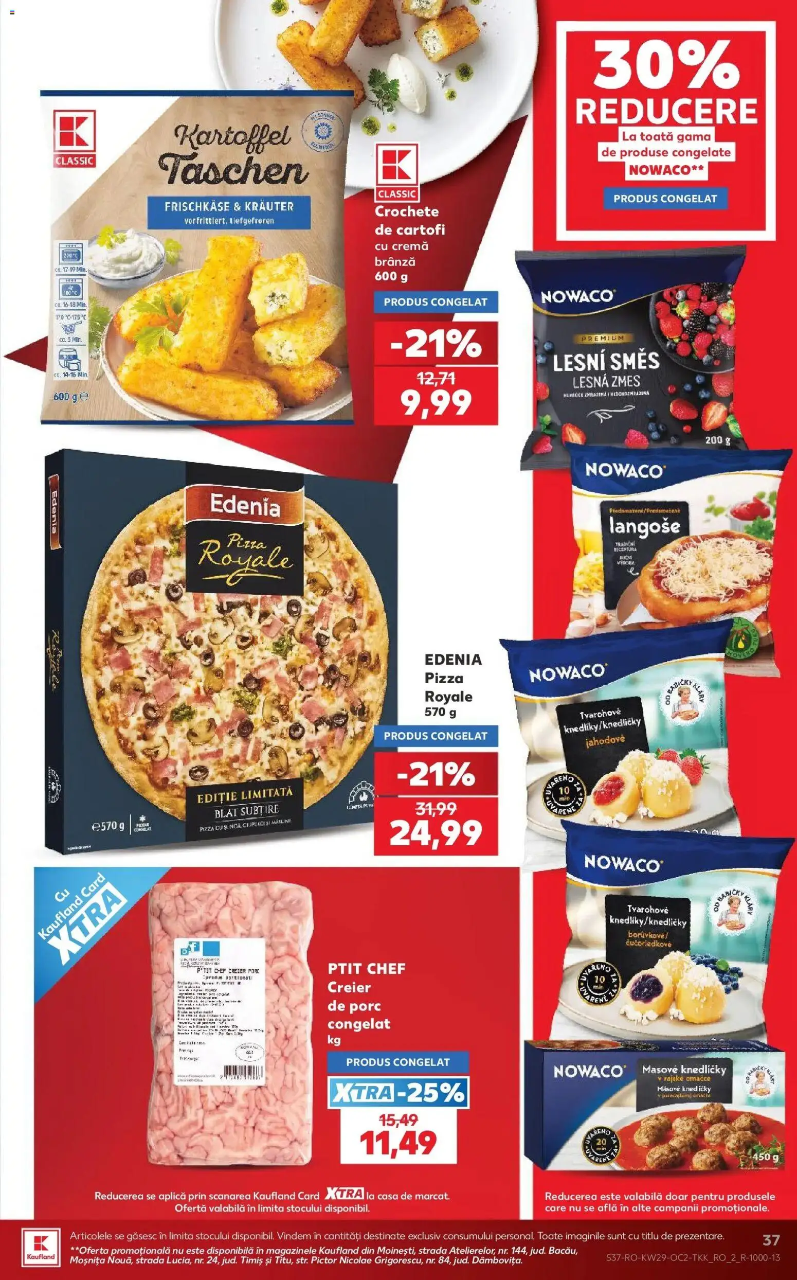 Noul catalog Kaufland – valabil de la 15.07.2026 | Pagină: 37 | Produse: Crochete, Brânză, Cremă, Pizza
