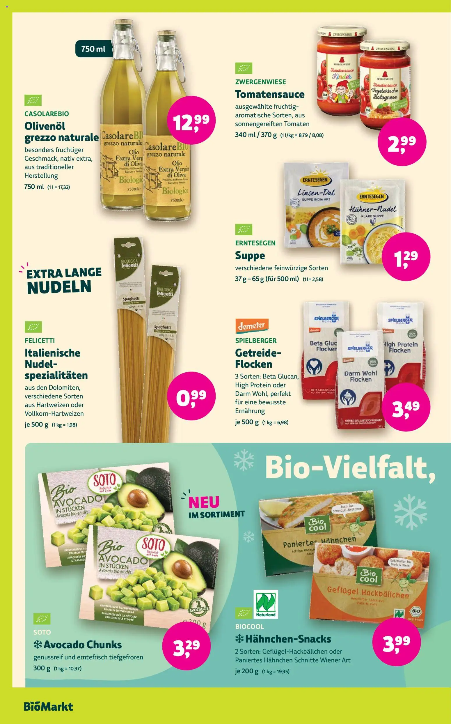 BioMarkt Prospekt – gültig ab 04.11.2026 | Seite: 10 | Produkte: Spaghetti, Spezialitäten, Nudeln, Flocken