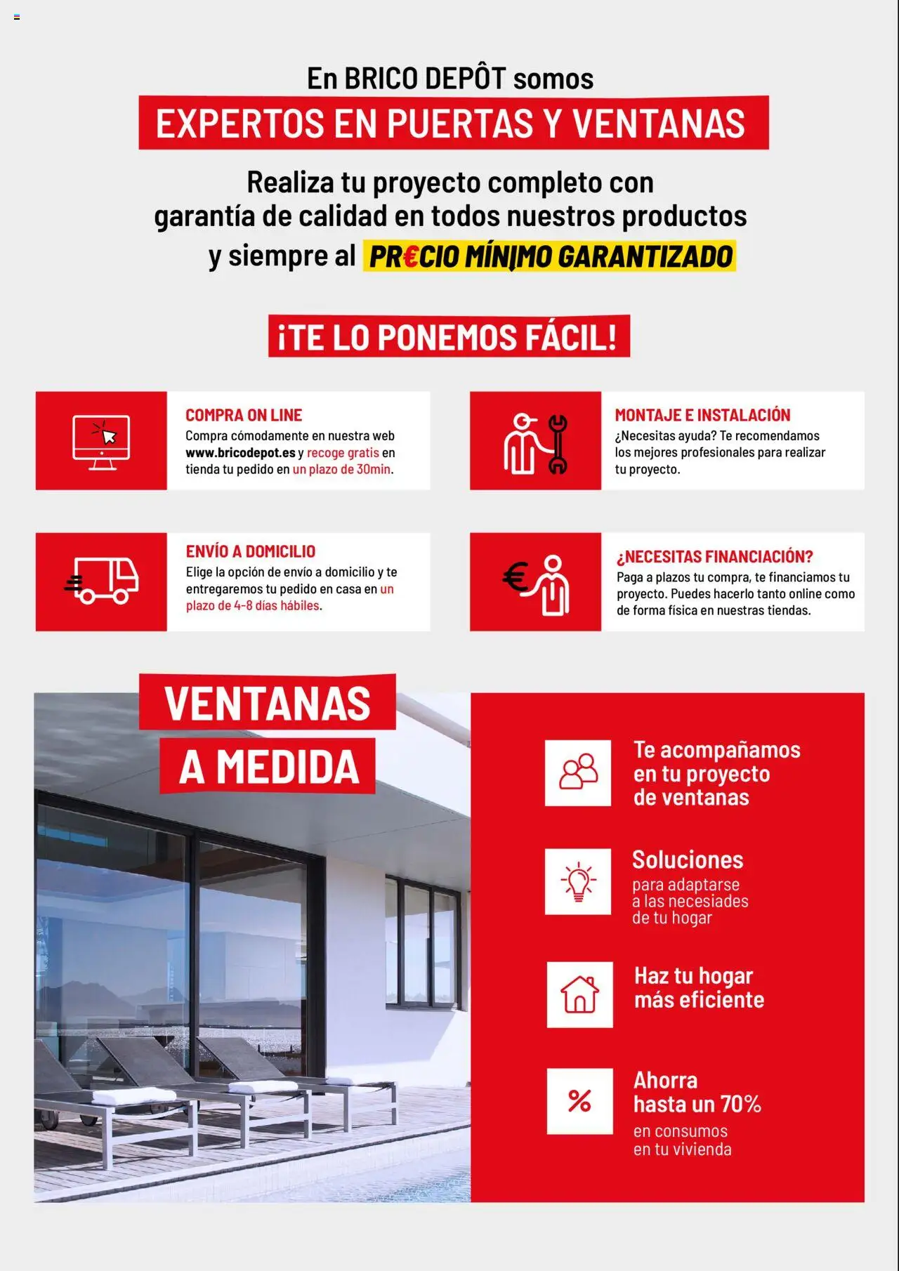 Brico Depôt Puertas y ventanas │ válido desde el 23/07/2025 | Página: 2 | Productos: Té, Puertas