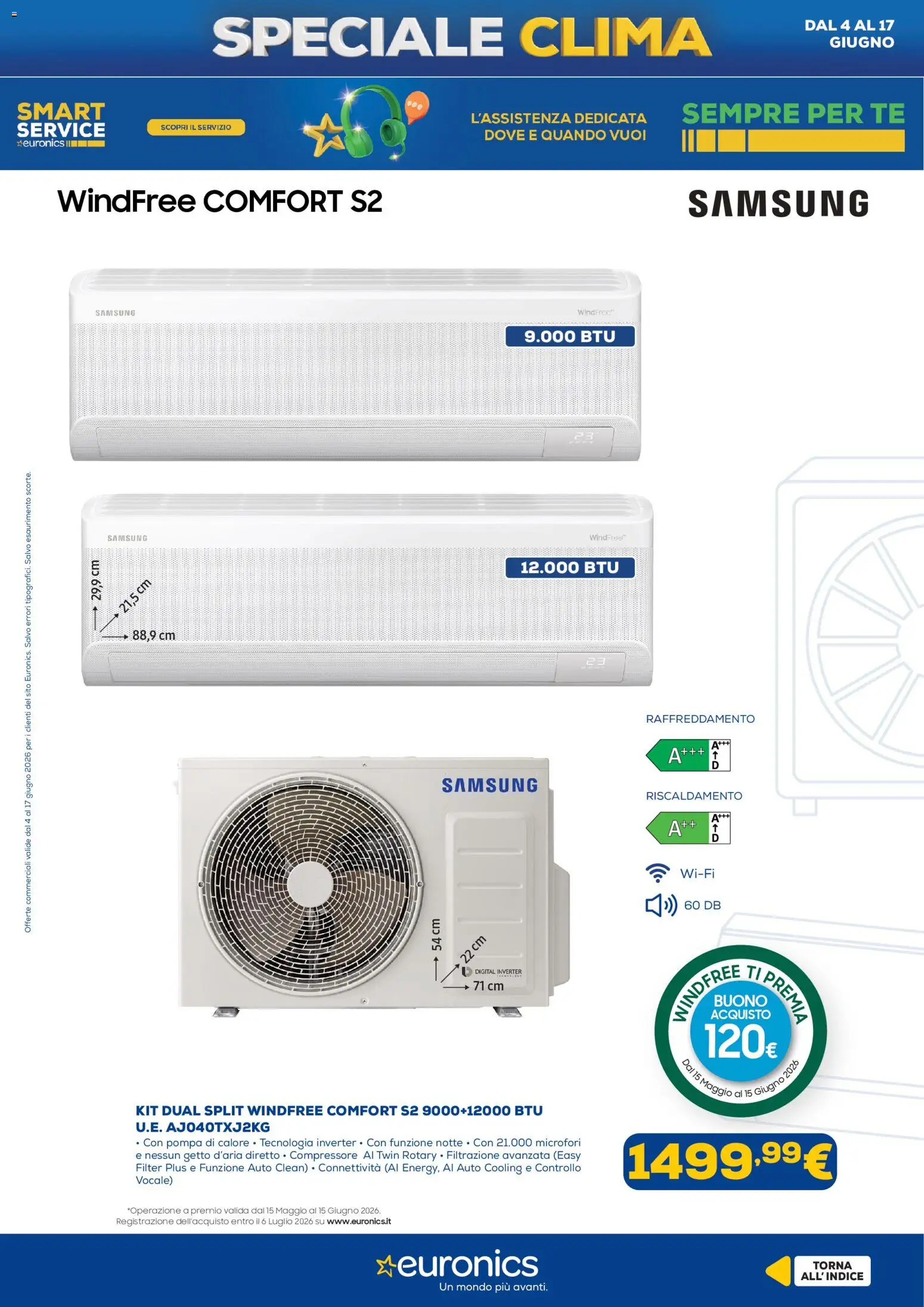 Volantino Euronics del 04.06.2026 | Pagina: 13 | Prodotti: Tè, Compressore, Samsung