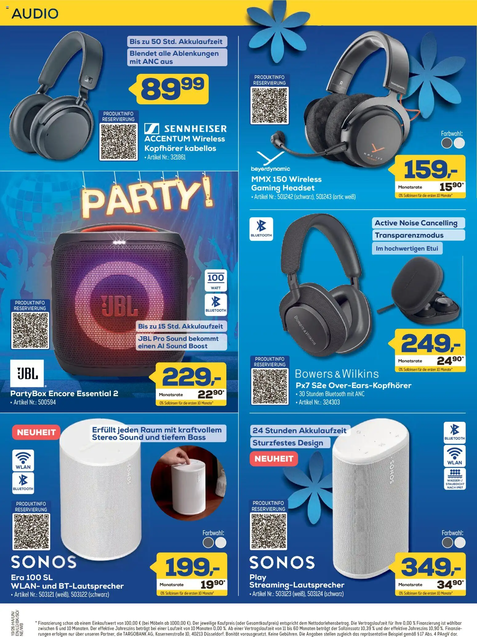 Euronics Prospekt Berlet – gültig ab 30.04.2026 | Seite: 10 | Produkte: Headset, Audio, Kopfhörer