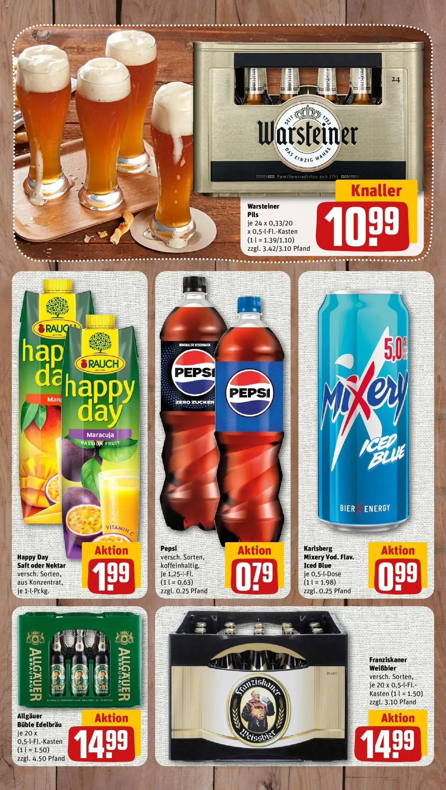 REWE Prospekt ab 12.10.2026 zum Blättern » Angebote | Seite: 10 | Produkte: Franziskaner, Pils, Warsteiner, Saft