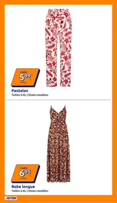 Action - Prévisualisation de Action catalogue valide à partir de 22/07/2026 | Page: 33 | Produits: Robe, Pantalon, Robe longue