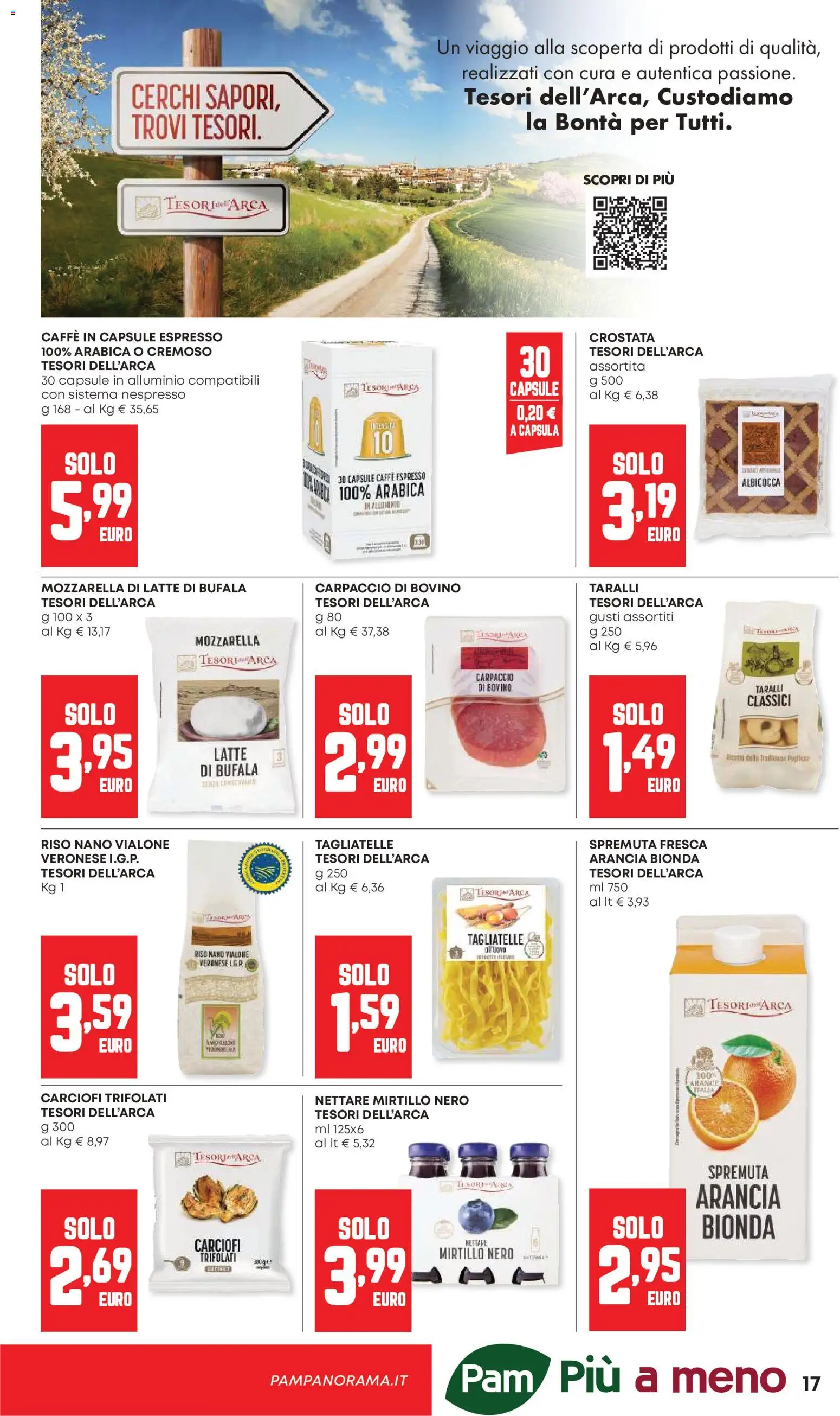 Volantino Panorama del 21.05.2026 | Pagina: 17 | Prodotti: Tagliatelle, Arancia, Taralli, Caffe in capsule