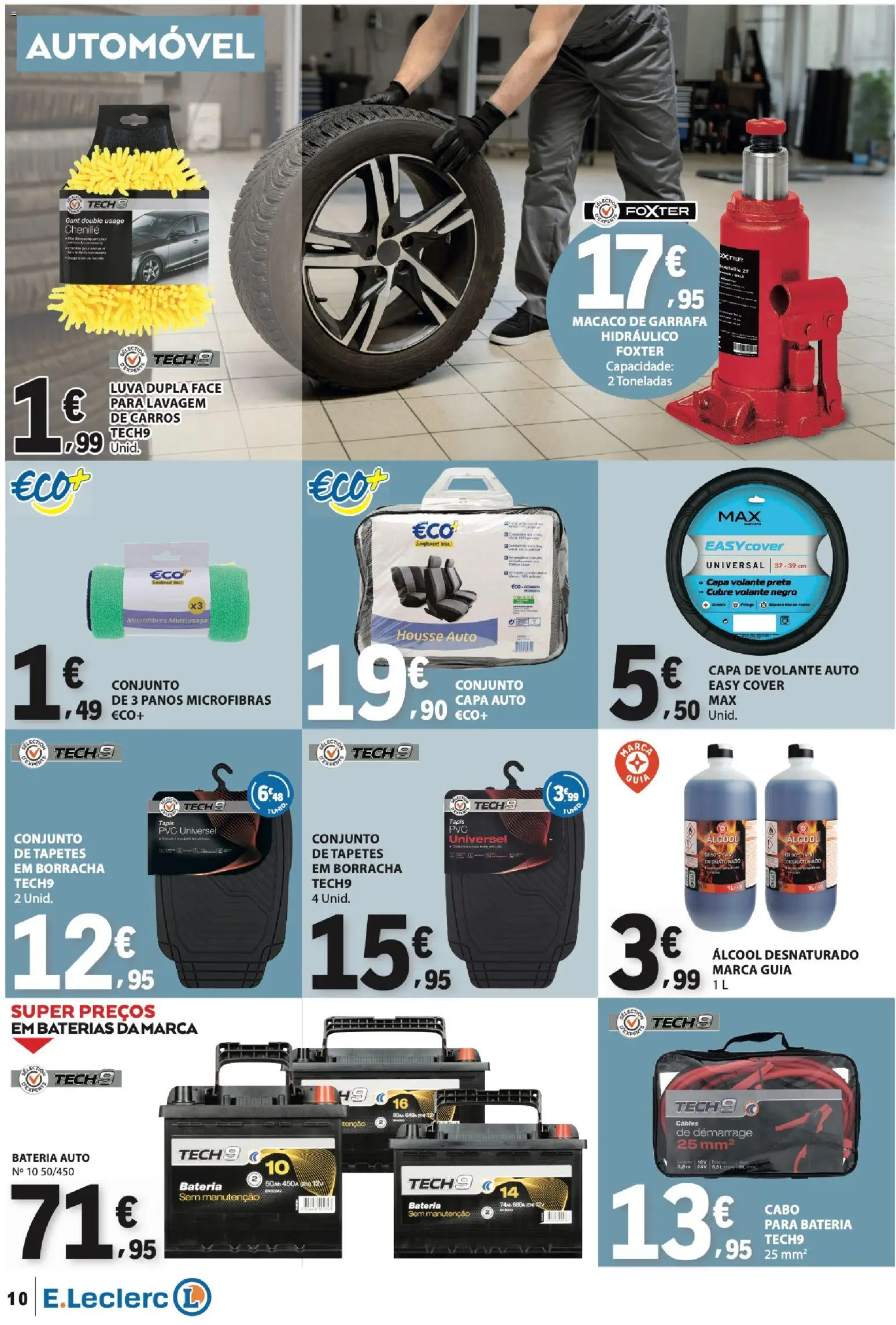 E.Leclerc folheto Não Alimentar │ válido de 16/07/2026 | Página: 10 | Produtos: Cabo, Bateria