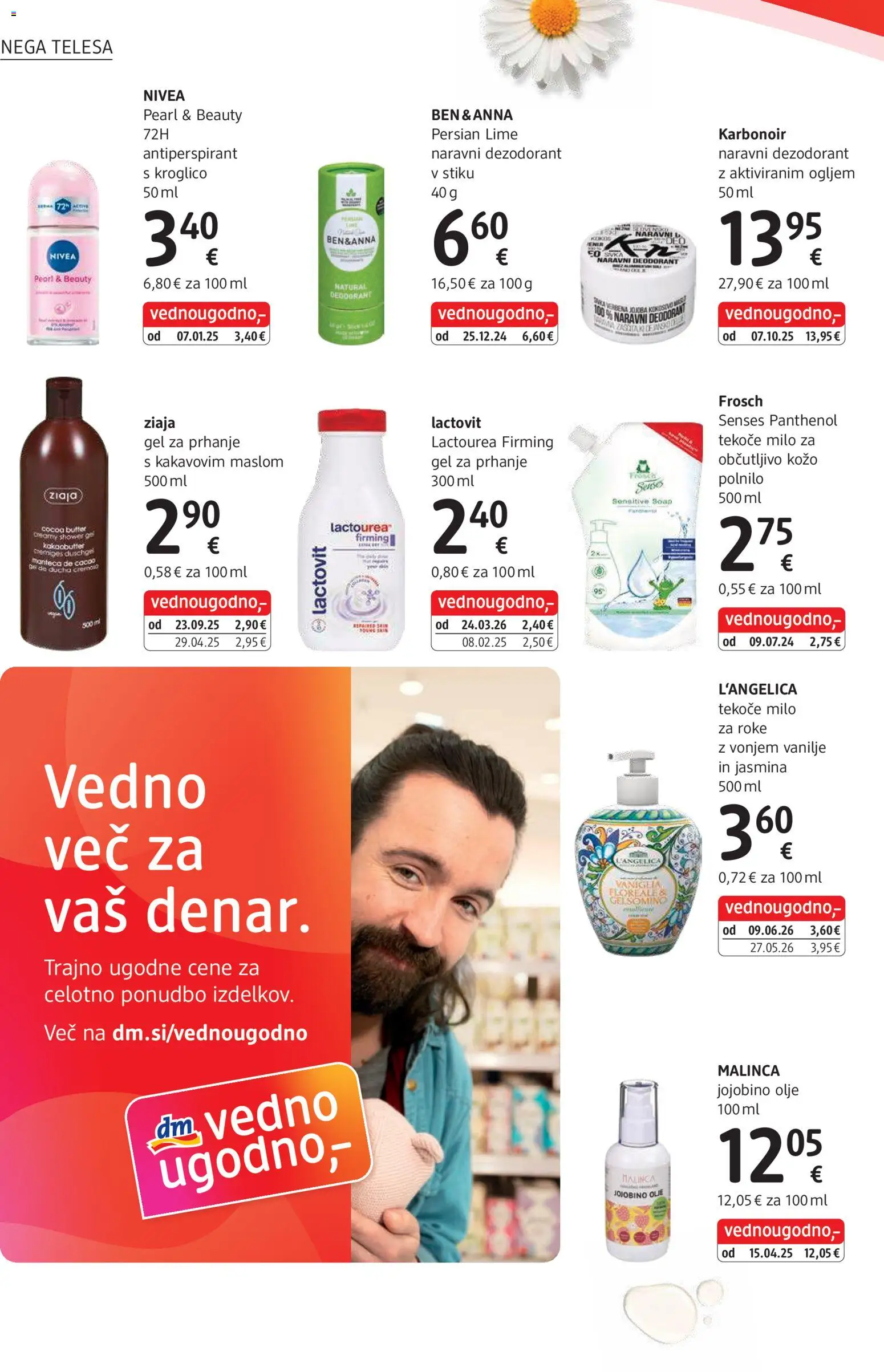 Novi DM Drogerie Markt katalog ponudbe – veljaven od 01.09.2026 | Stran: 4 | Izdelki: Gel za prhanje, Olje, Milo, Deodorant