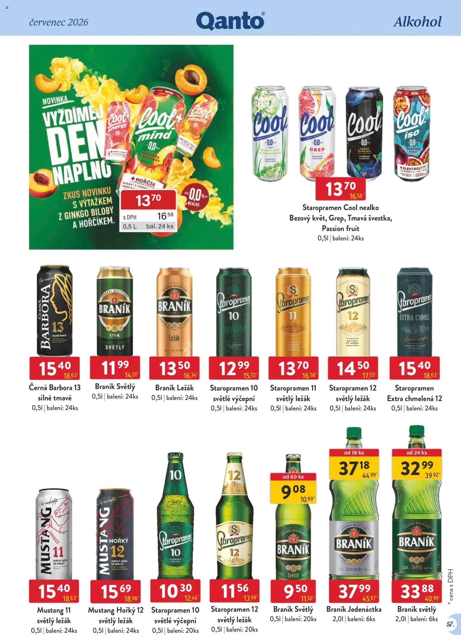 Astur & Qanto leták - Velkoobchod 07/2026 od 01.07.2026 | Strana: 57 | Produkty: Staropramen, Staropramen 12, Staropramen Cool, Staropramen 11