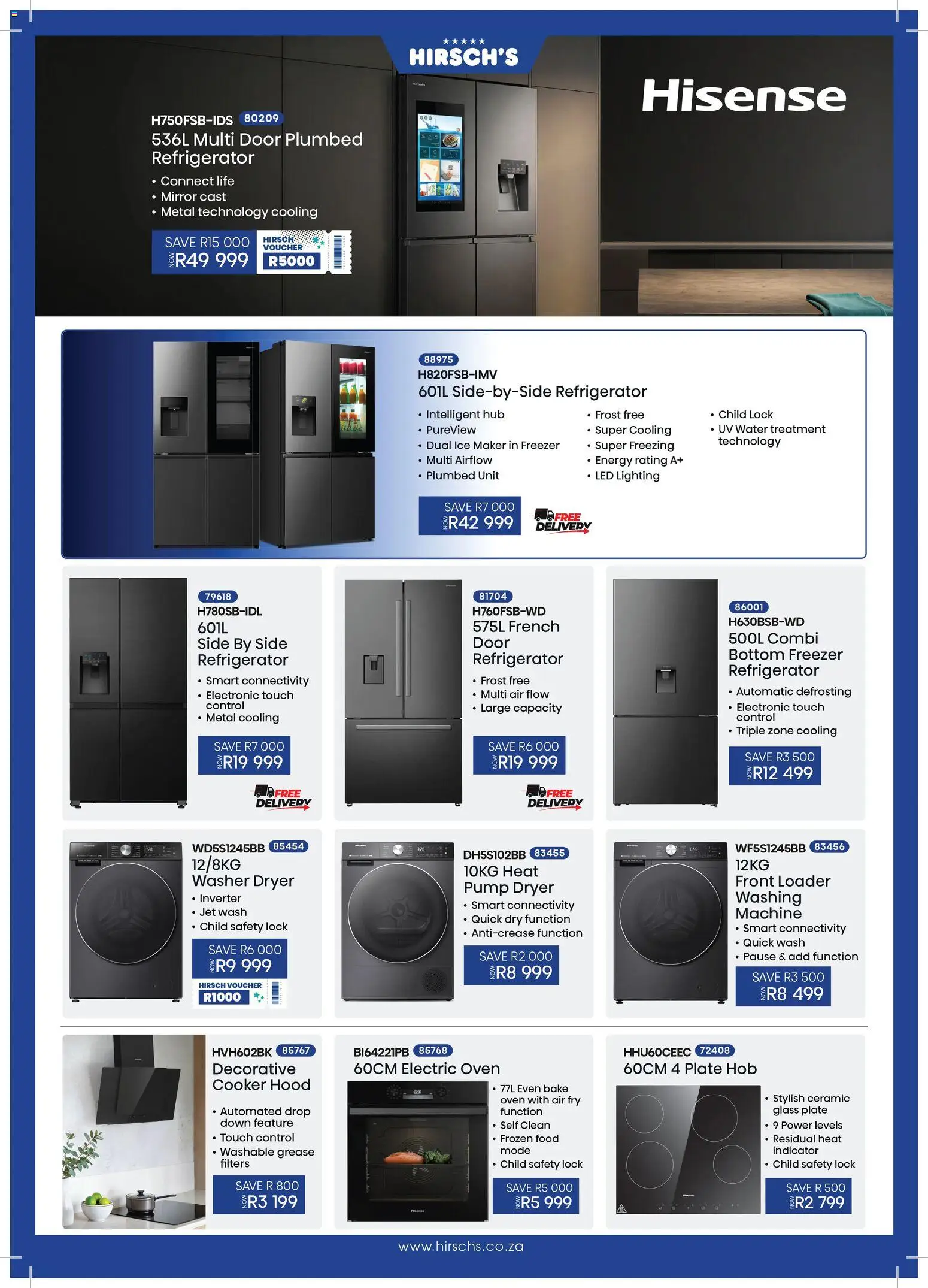 New Hirsch's catalogue – valid from 21/08/2026 | Page: 8 | Products: Hob, Plate, Hood, Water