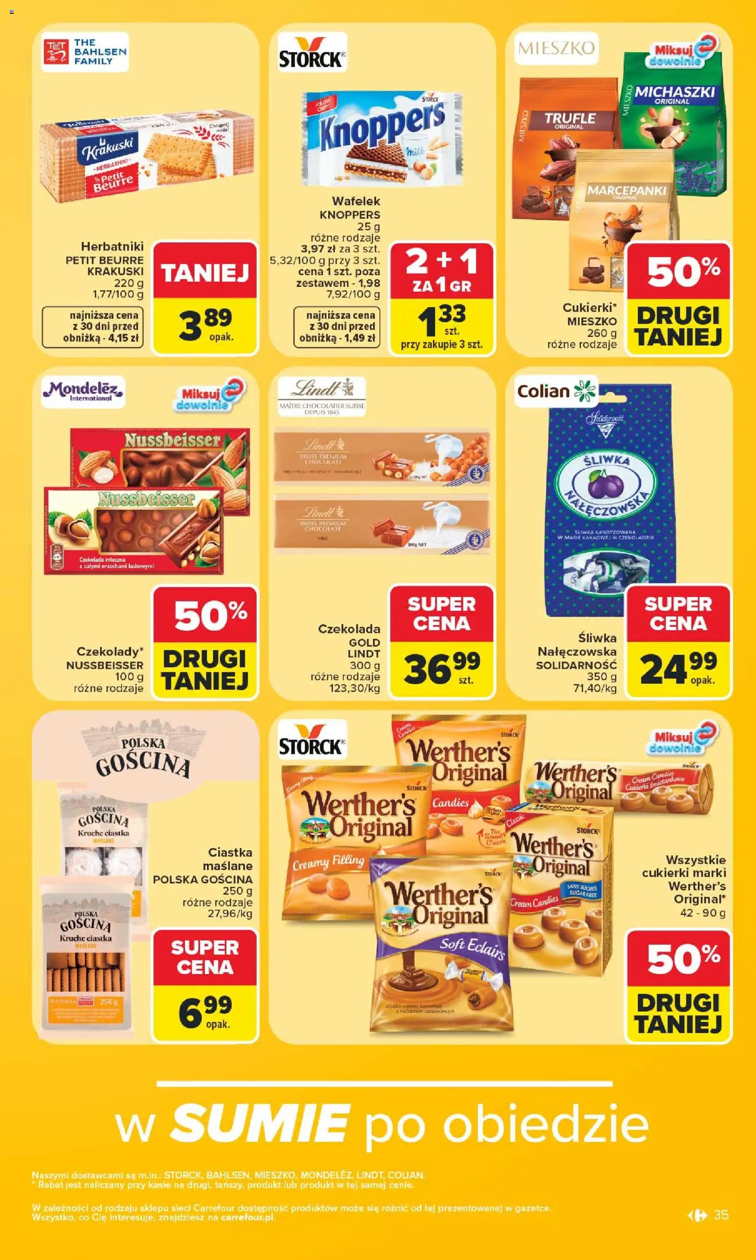 Carrefour gazetka od 08.06.2026 | Strona: 37 | Produkty: Herbatniki, Czekolada, Cukierki, Ciastka